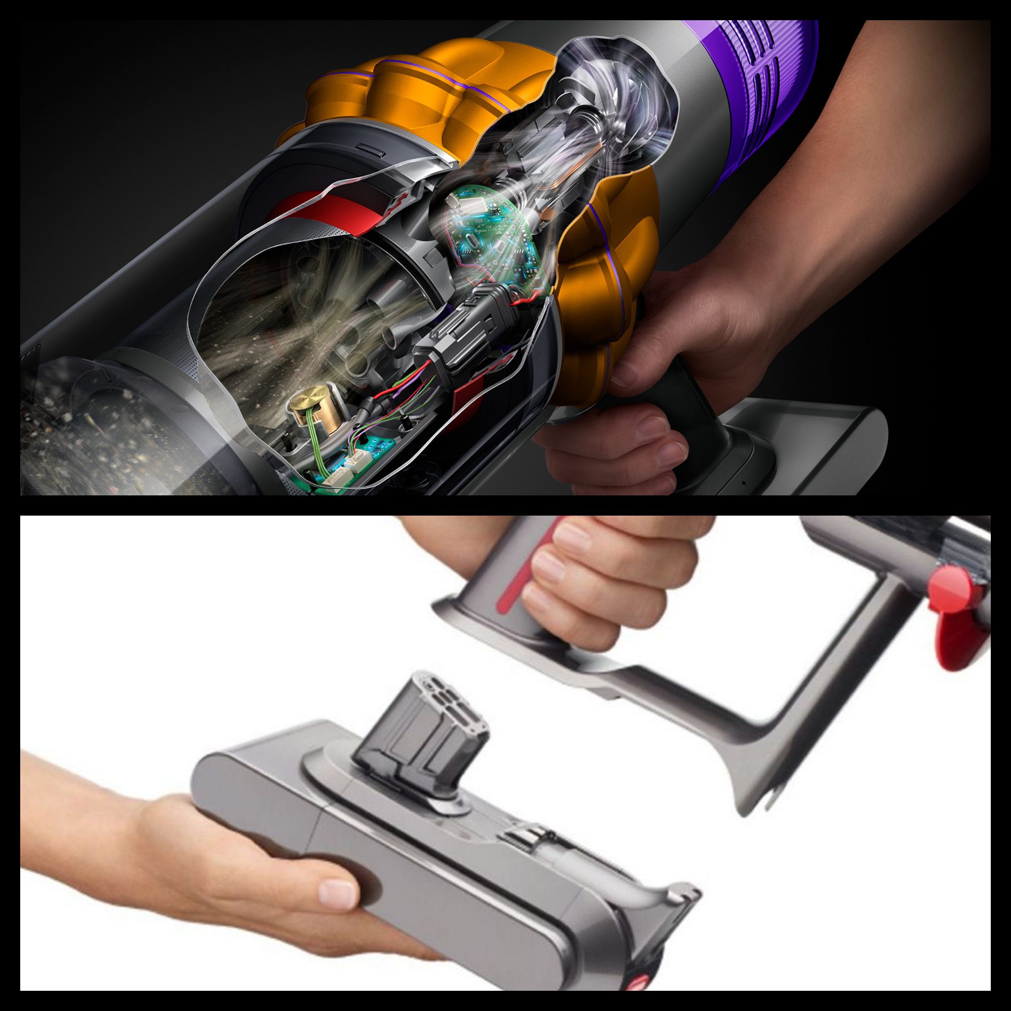 DYSON Akku-Hand-und Stielstaubsauger V12™ Detect Slim Absolute, 545 W, beutellos – Bild 5 von 5