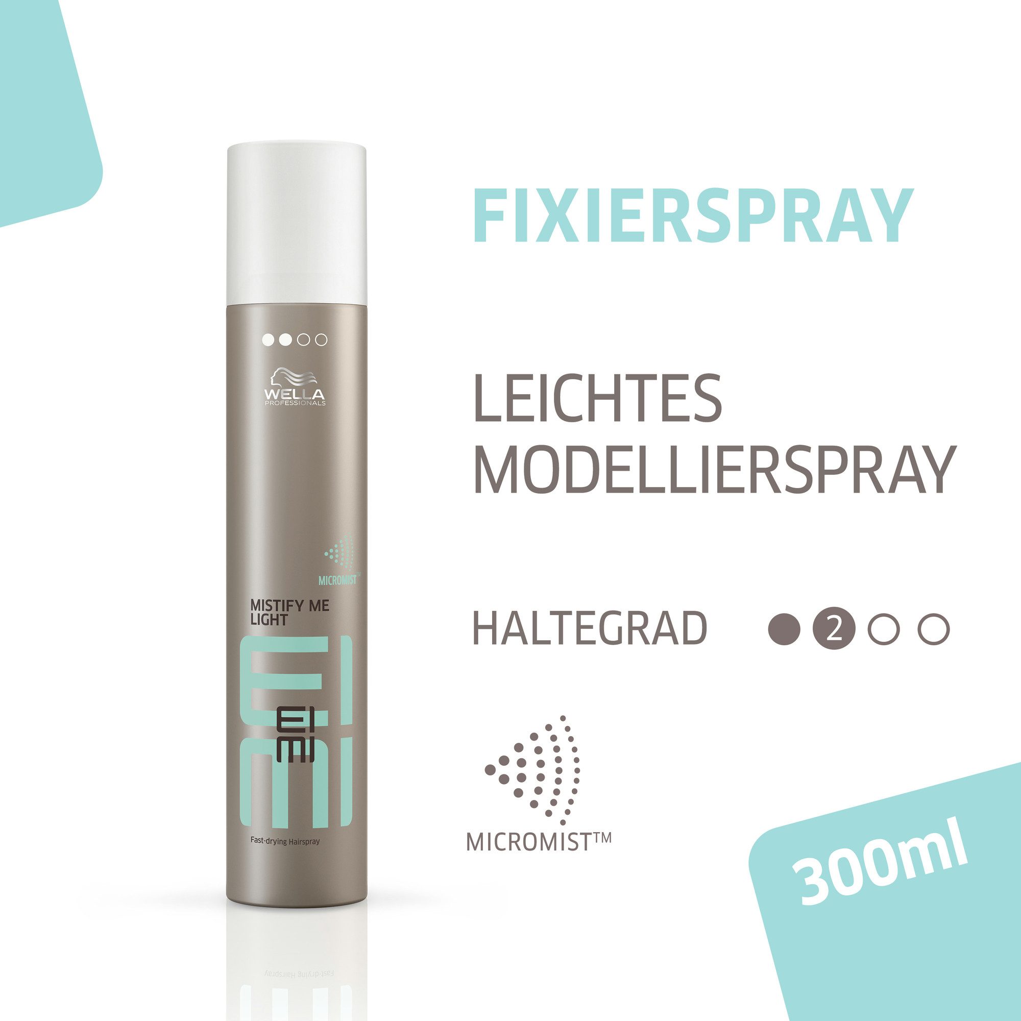 Wella Professionals Haarspray EIMI MISTIFY ME LIGHT, leichte Formel, 24h Halt, feiner Sprühnebel