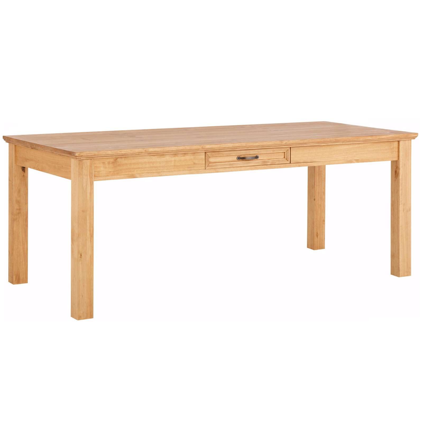 OTTO home Esstisch Selma, mit Schublade, aus massivem Kiefernholz, Breite 140 oder 180 cm