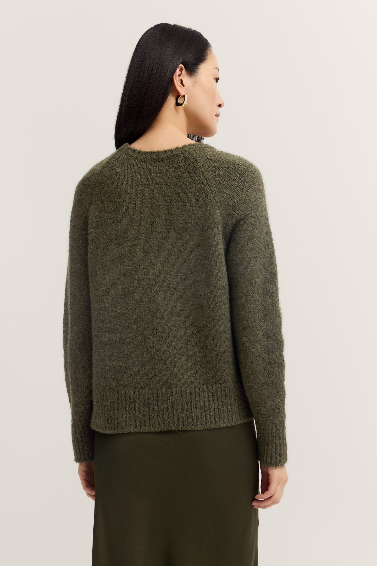 bugatti Rundhalspullover Normaler Schnitt aus Wollmix