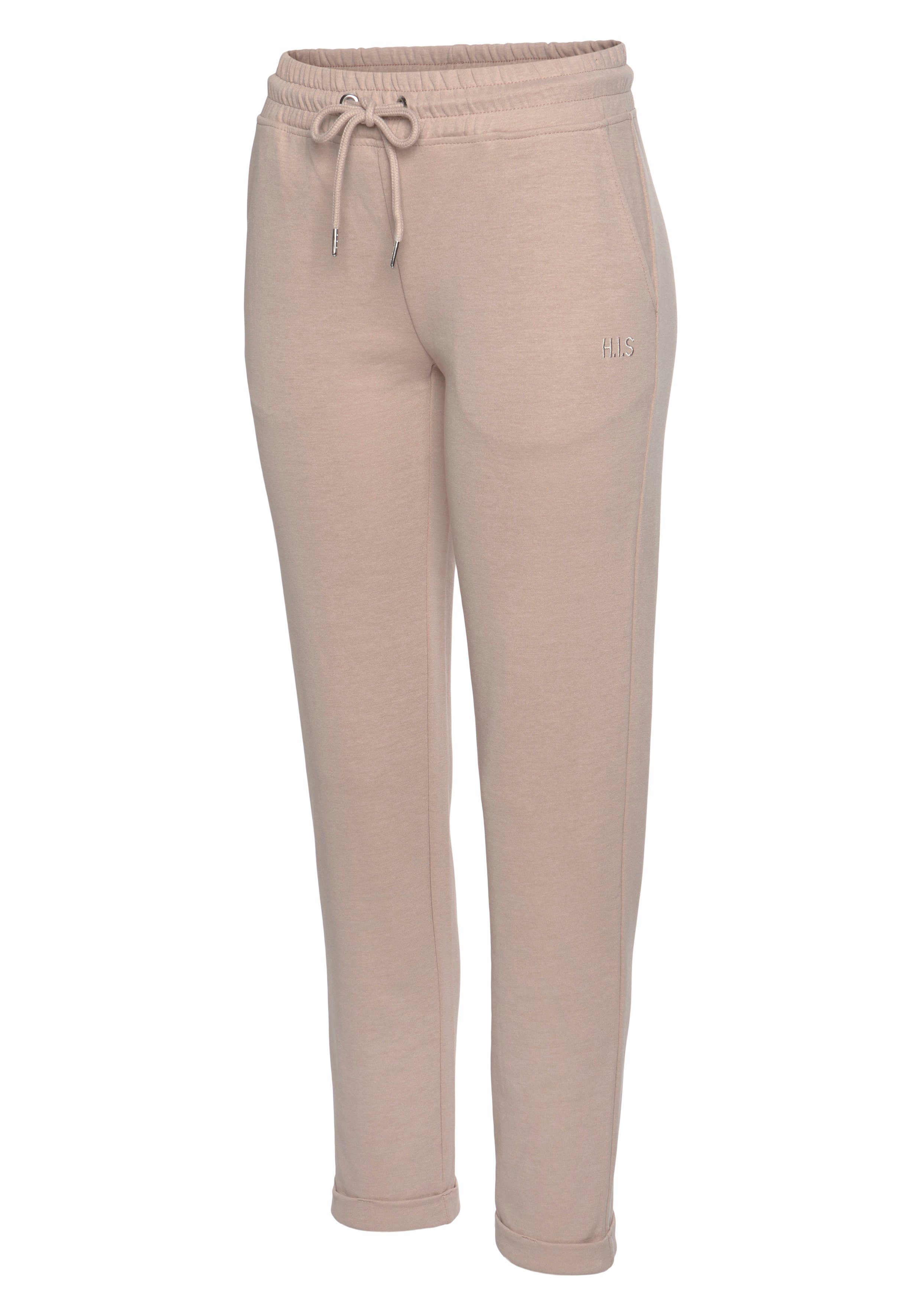 H.I.S Sweathose Schlupfhose mit kleinem Aufschlag am Saum, Loungewear