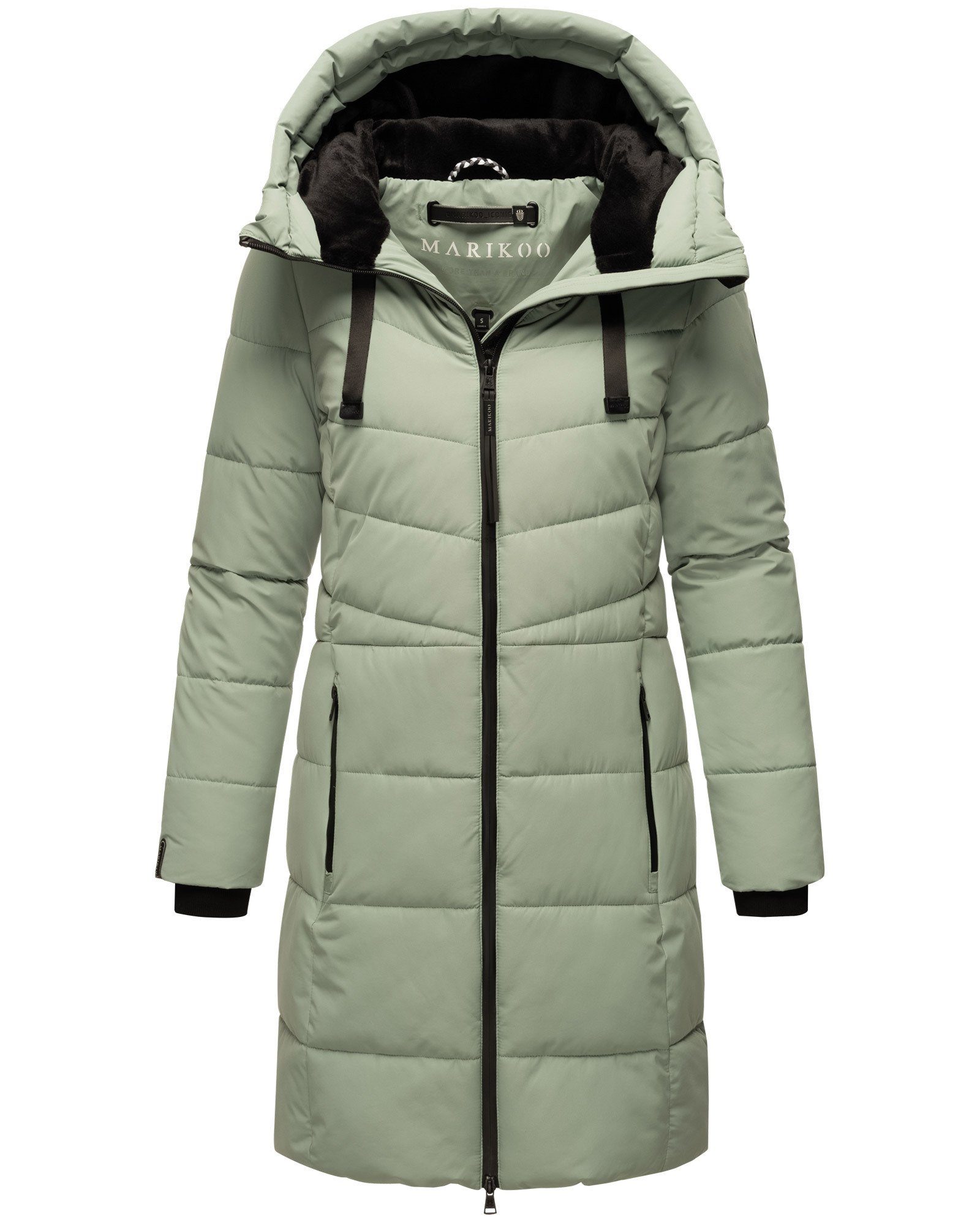 Marikoo Winterjacke Natsukoo XVI Stepp Mantel mit großer Kapuze