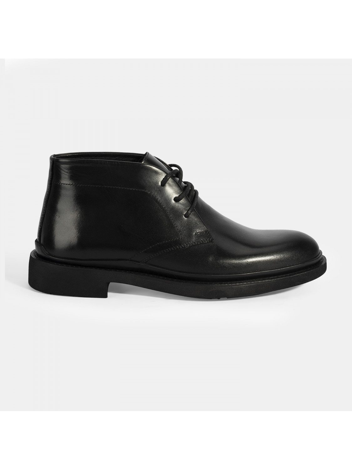 Desa Herren-Lederstiefel – Schlupfstiefel, flacher Absatz, runde Zehenpart günstig online kaufen