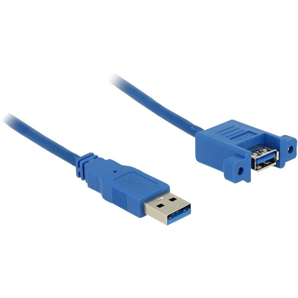 Delock Электропровод USB 3 Typ-A Stecker zu USB 3 Typ-A Buchse zum Einbau 1 85112 USB-Kabel