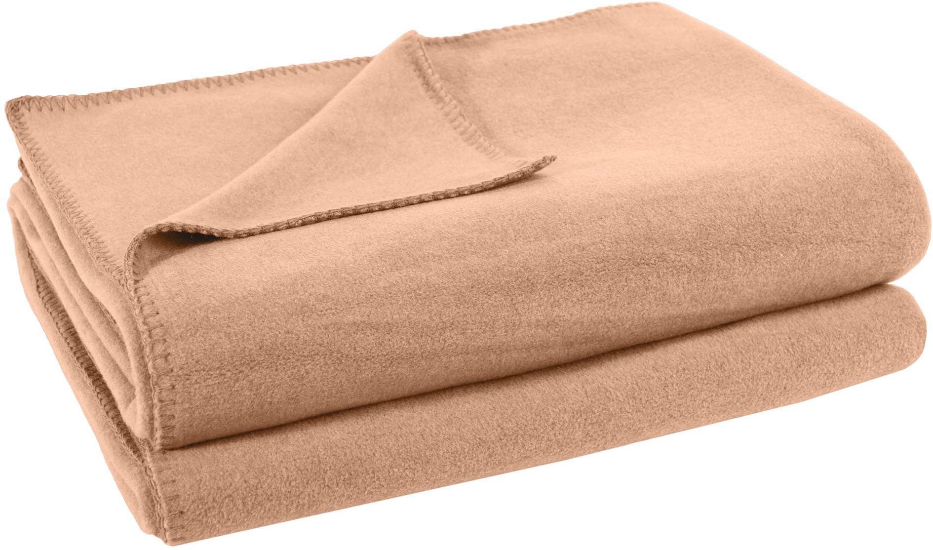 Wohndecke Soft-Fleece, ZOEPPRITZ1828, Fleecedecke mit unverwechselbarem Cashmere Handfeel