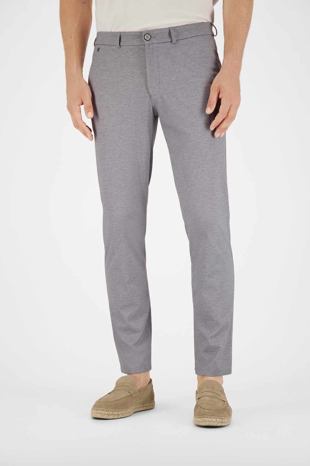 Atelier GARDEUR Tapered-fit-Jeans TONIC Easy Pants Tapered Jersey Punta di Milano Jersey mit kühlem Griff