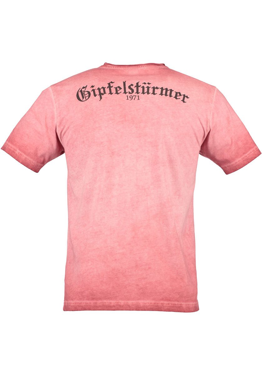 OS Trachten Trachtenshirt Praiol Kurzarm T-Shirt mit Motivdruck