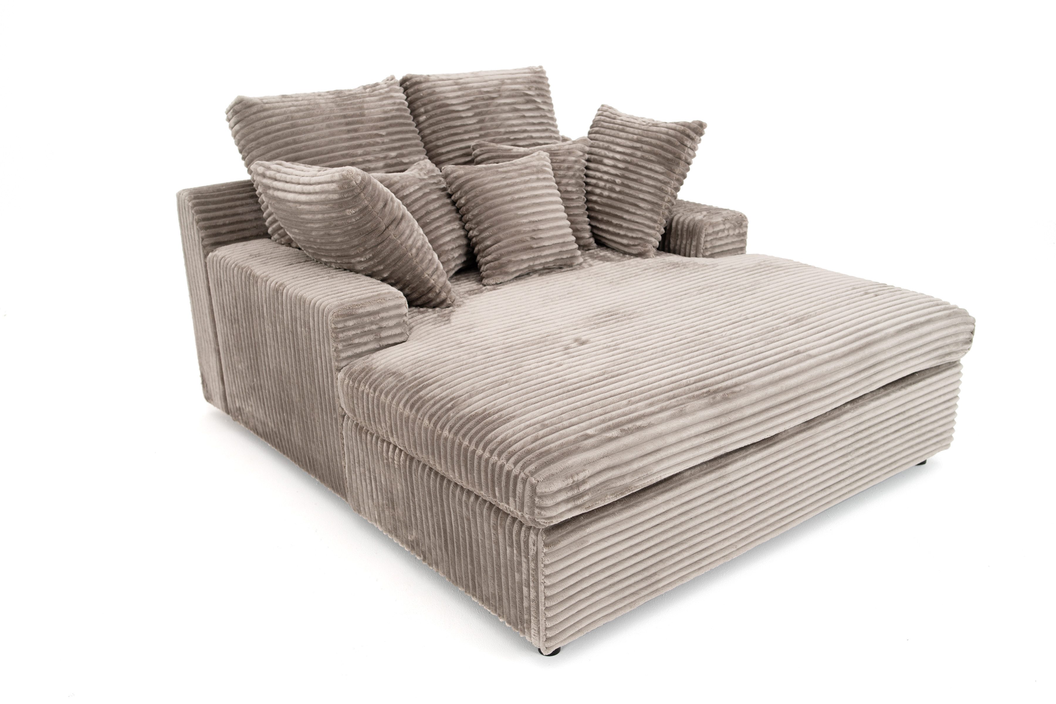 yourhouse24 Sofa XXL Loveseat LAZY ONE Couch, Cord, mit Bettfunktion, Seite universal – Bild 2 von 5