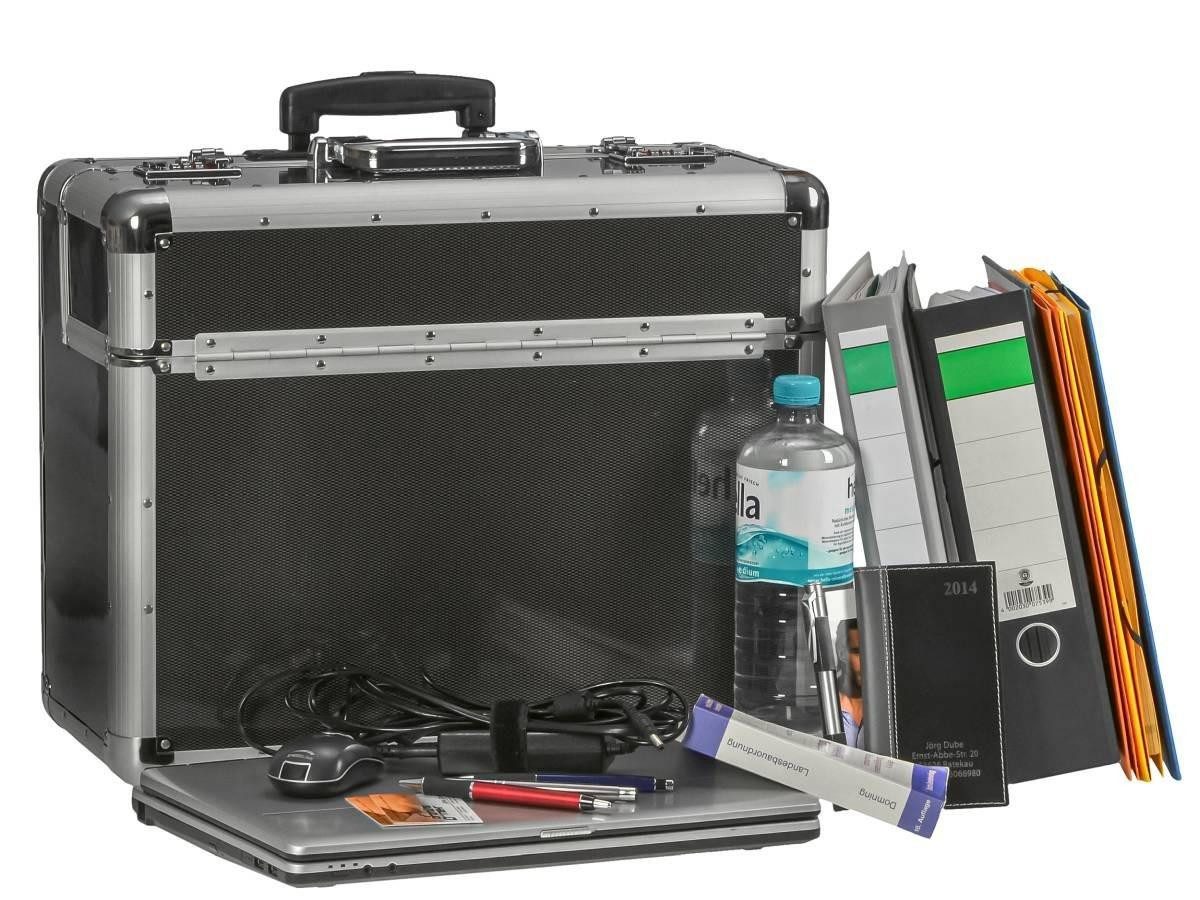 ALUMAXX Aktenkoffer C-2, 2 Rollen, Pilotenkoffer, Business Koffer