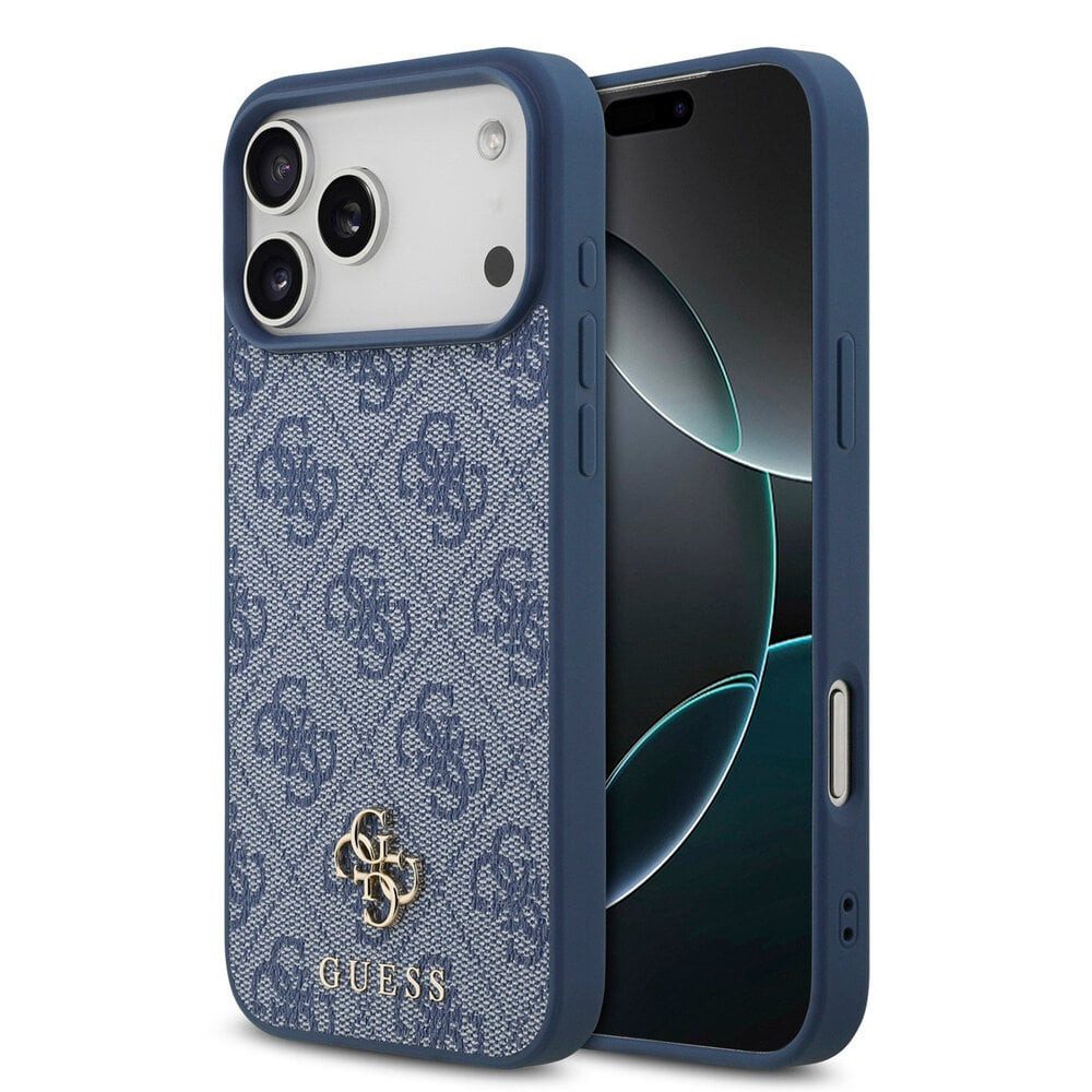Guess Backcover Guess 4G Metal Logo Back Cover MagSafe Apple iPhone 17 Pro - Blau
