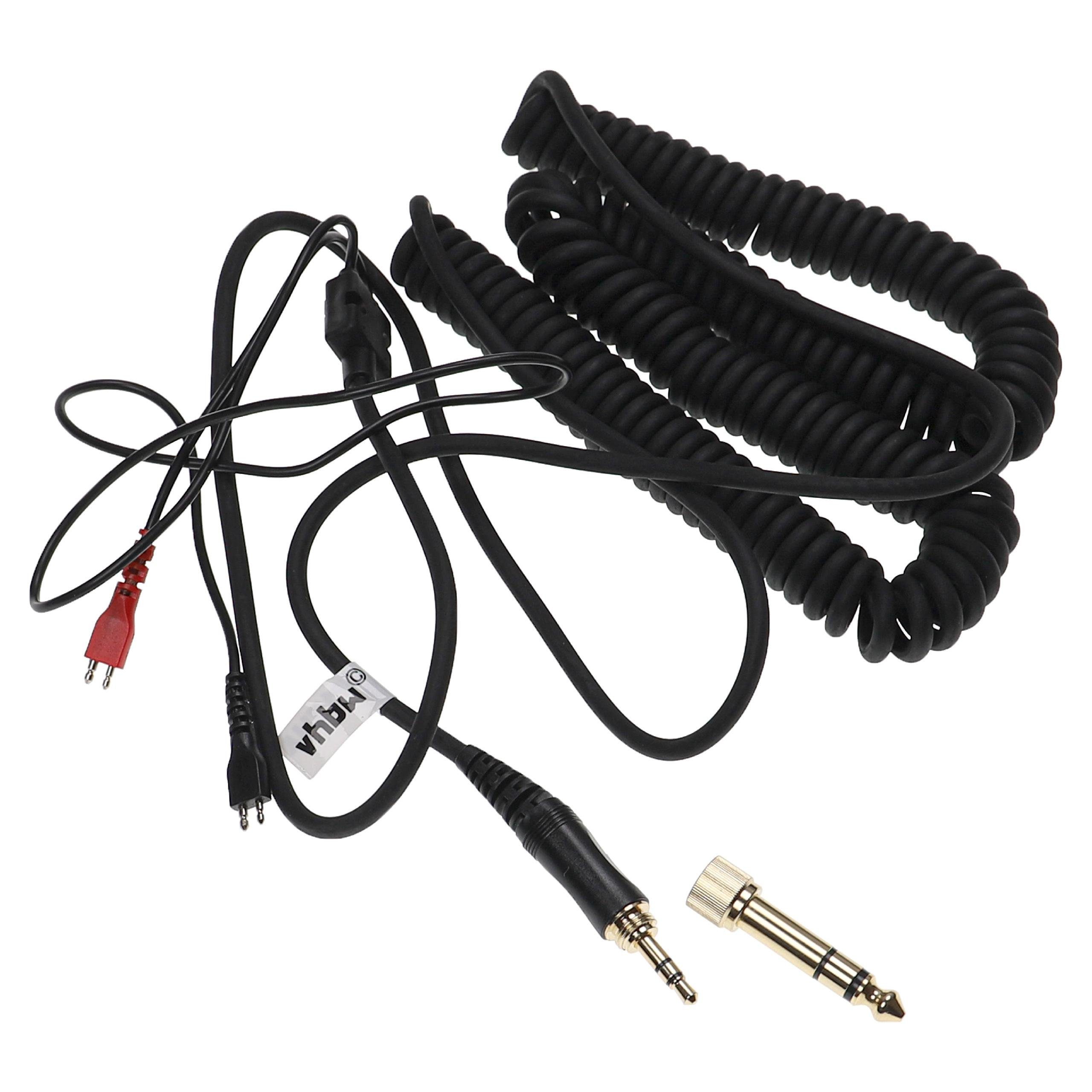vhbw passend für Sennheiser HD 414, HD 414 SL, HD 250 Kopfhörer Audio-Kabel