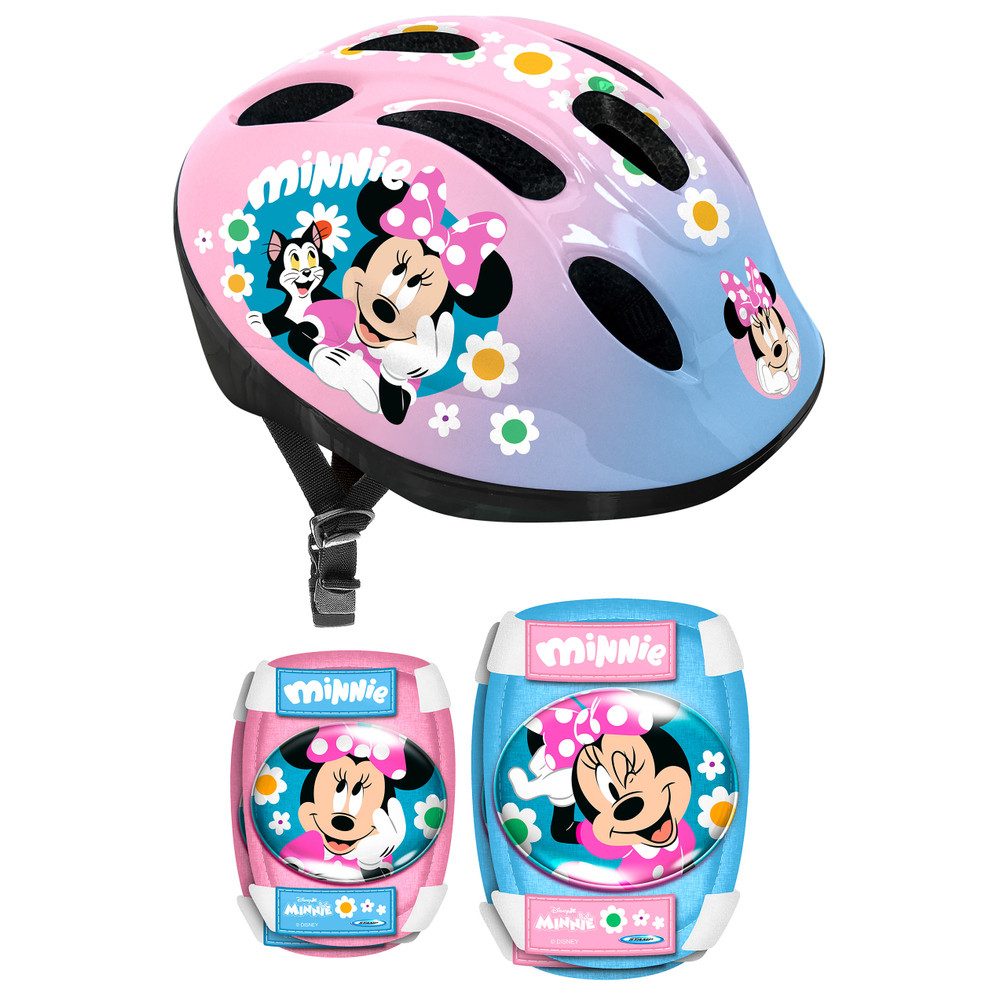 STAMP Kinderfahrradhelm Minnie Mouse - Combo-Set