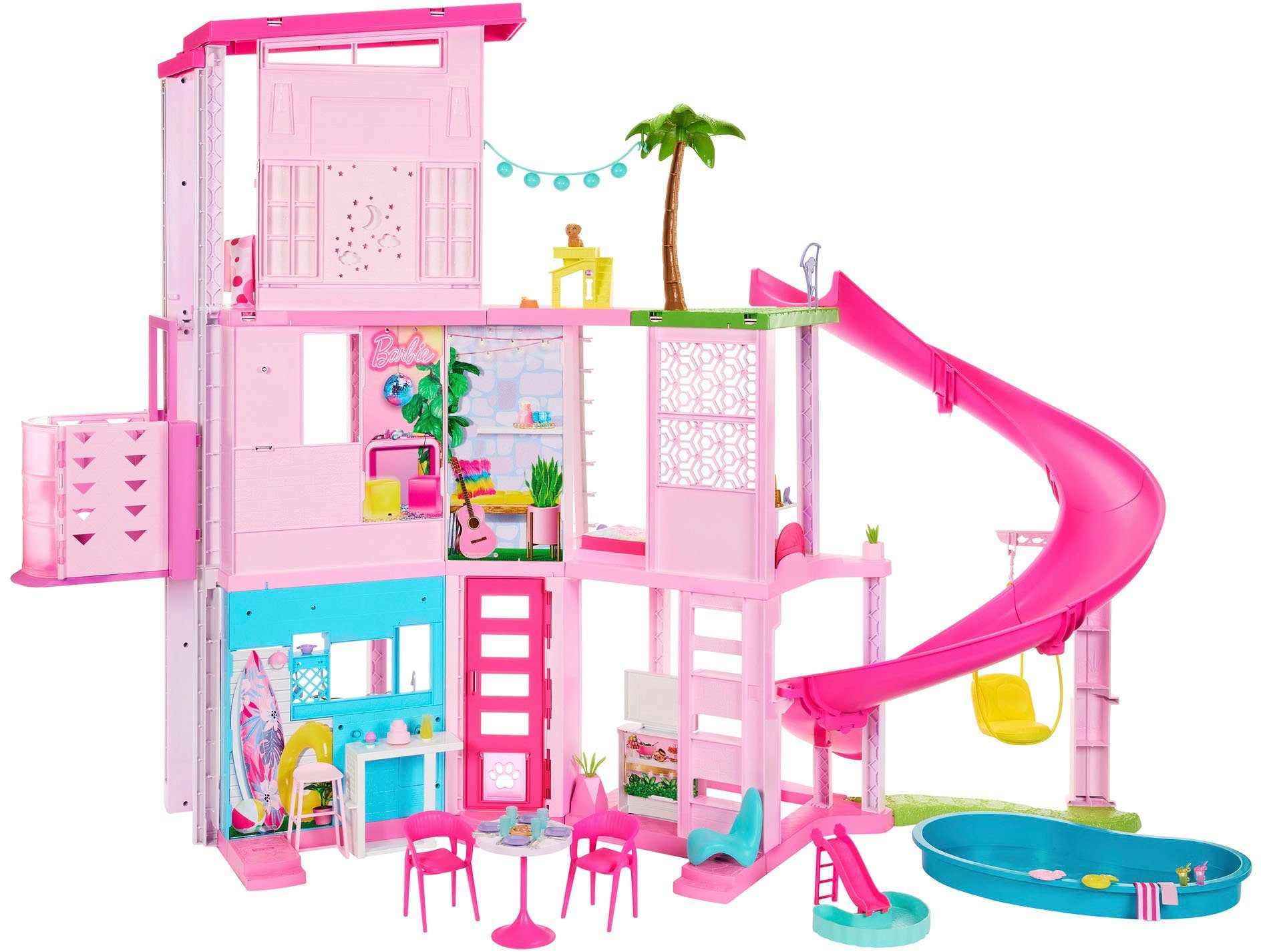 Barbie Puppenhaus Traumvilla, mit 3 Etagen, Licht- und Soundeffekt, Wendelr günstig online kaufen