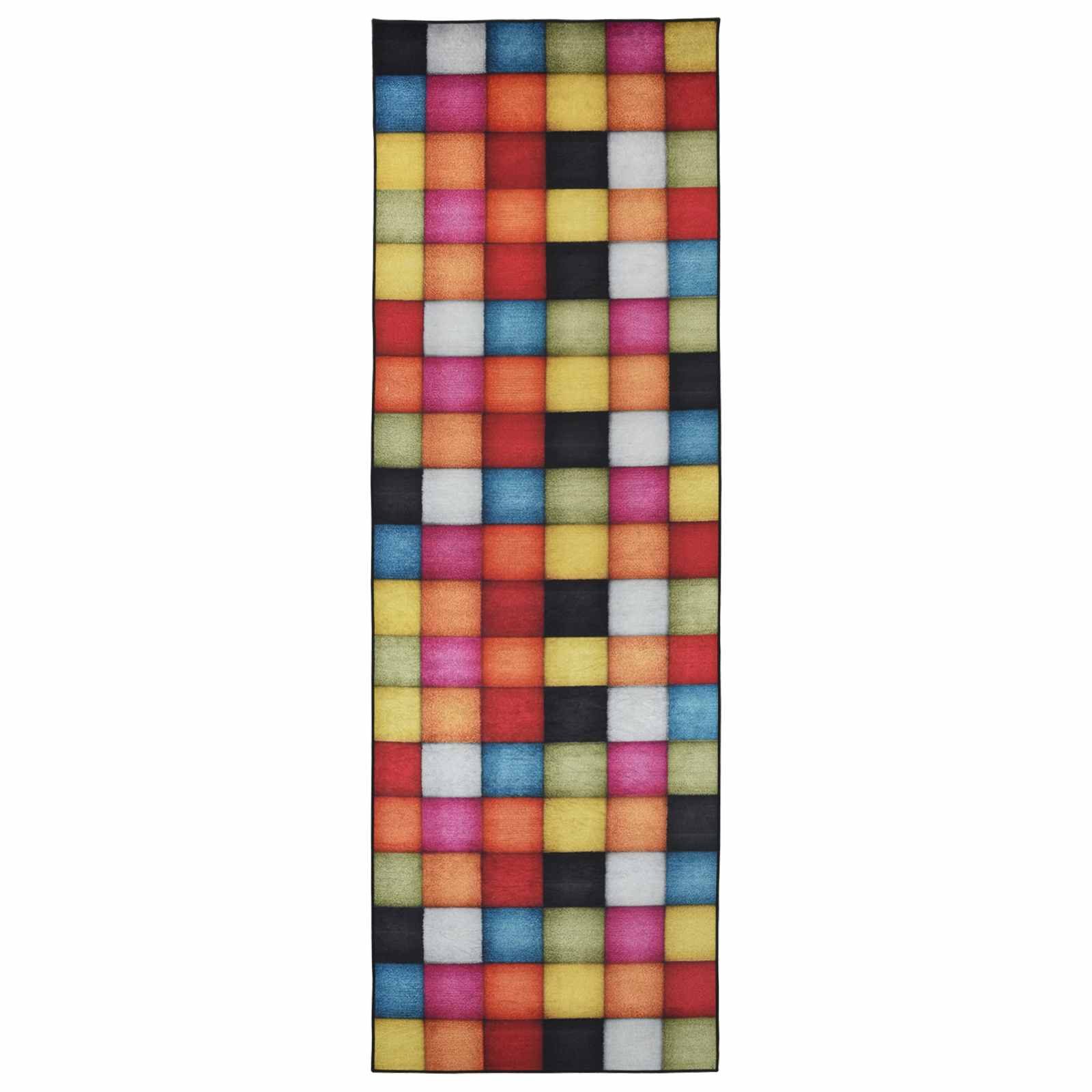 vidaXL Teppich Teppichläufer LESAKA Bunt 80 x 200 cm Diamant-Velours