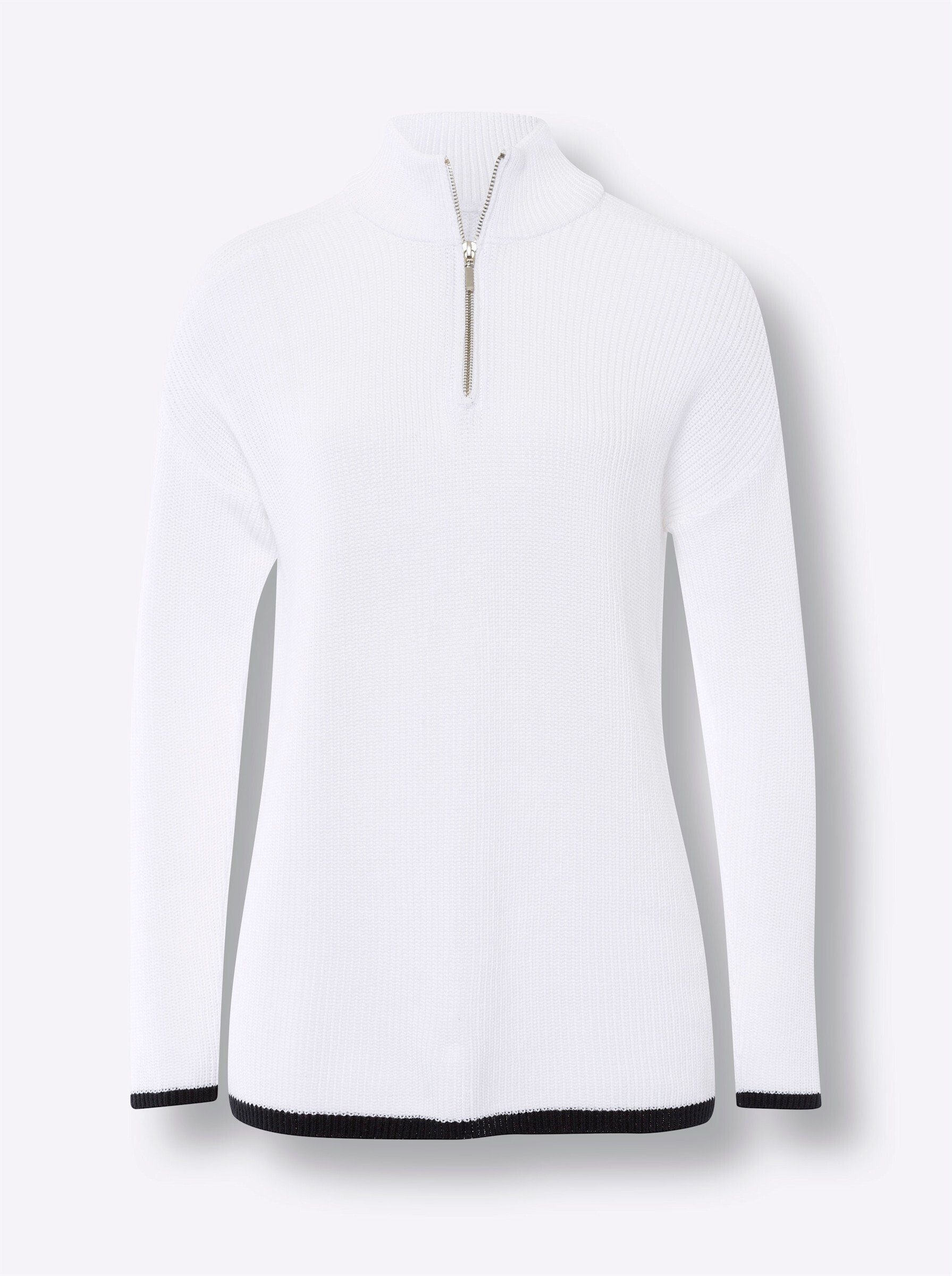 heine Strickpullover Pullover Langarm Perlfang