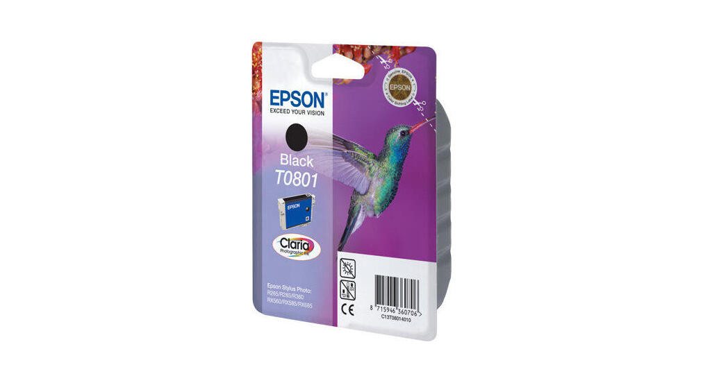Thumbnail - Epson Epson T0801 Kolibri Druckerpatrone schwarz Tintenpatrone