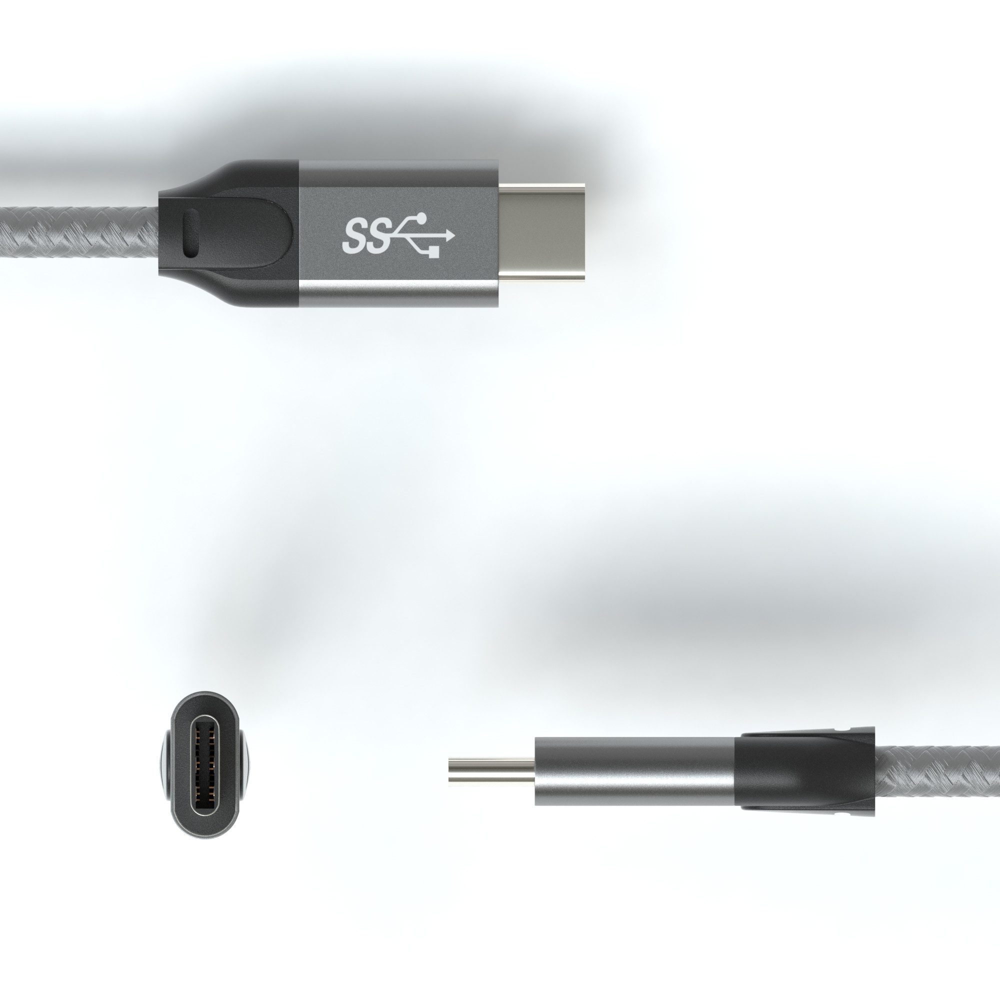 JAMEGA USB C Kabel Typ-C 3.2 Gen 2x2 100w 4K60Hz PD Monitorkabel 20GBit/s USB-Kabel, USB-C, USB-C (50 cm)