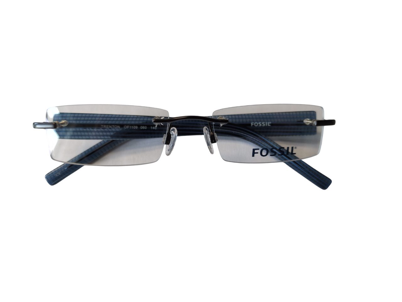 Fossil Brillengestell Korrektionsfassung Brille Metall Gunmetal 50/18/140 - OF1109060