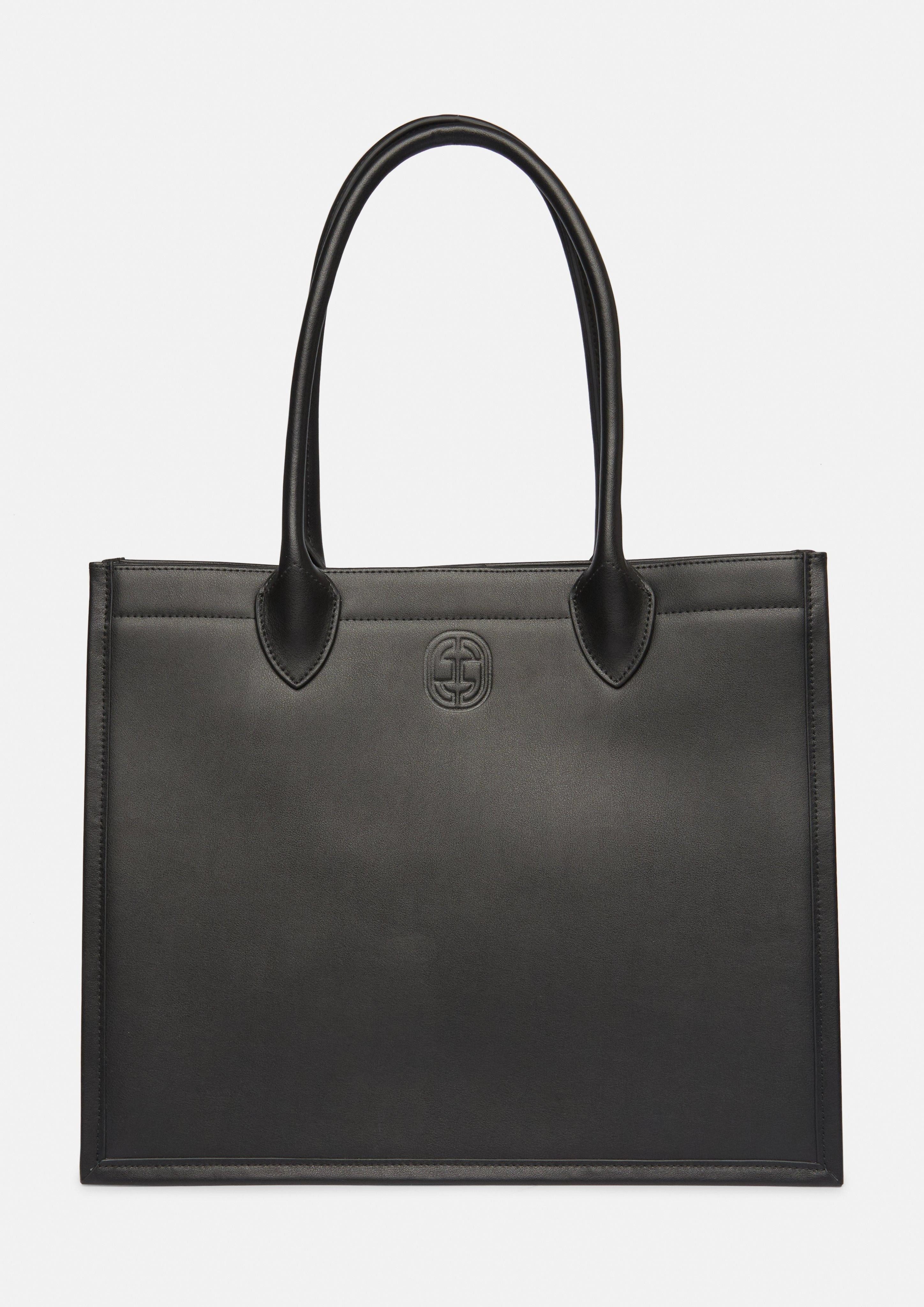 Tragetasche Shopper aus Glattleder mit Magnetverschluss