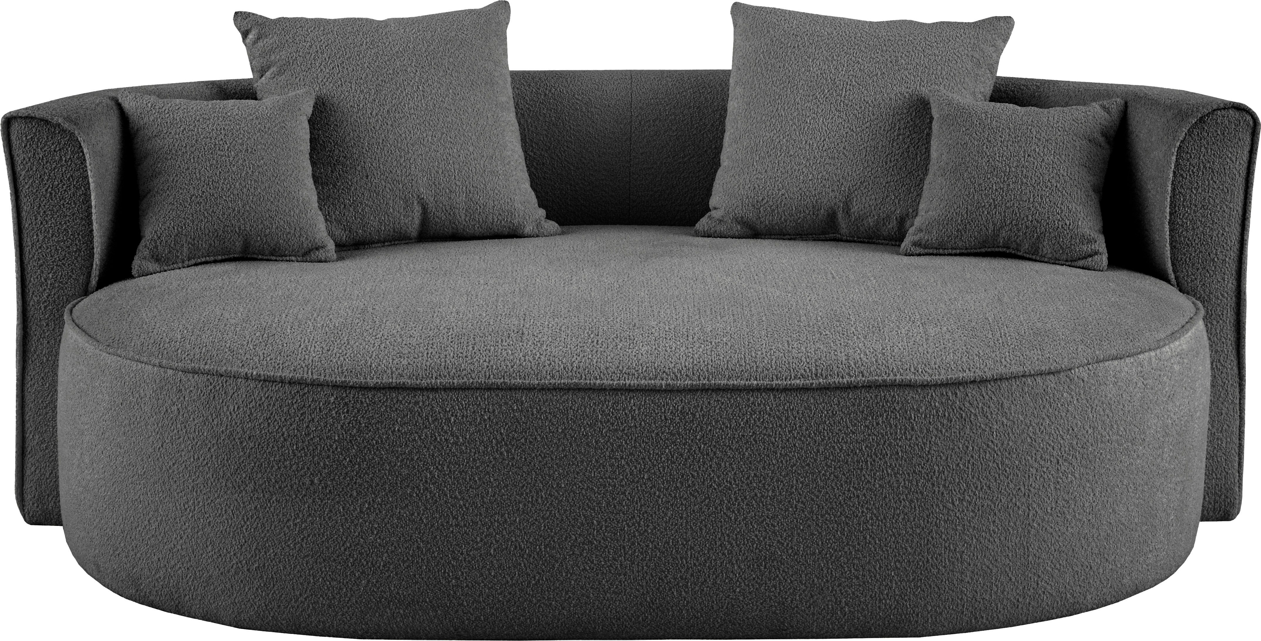 LeGer Home by Lena Gercke 2,5-Sitzer "ISALIE, rundes Loungesofa, mit Kissen günstig online kaufen