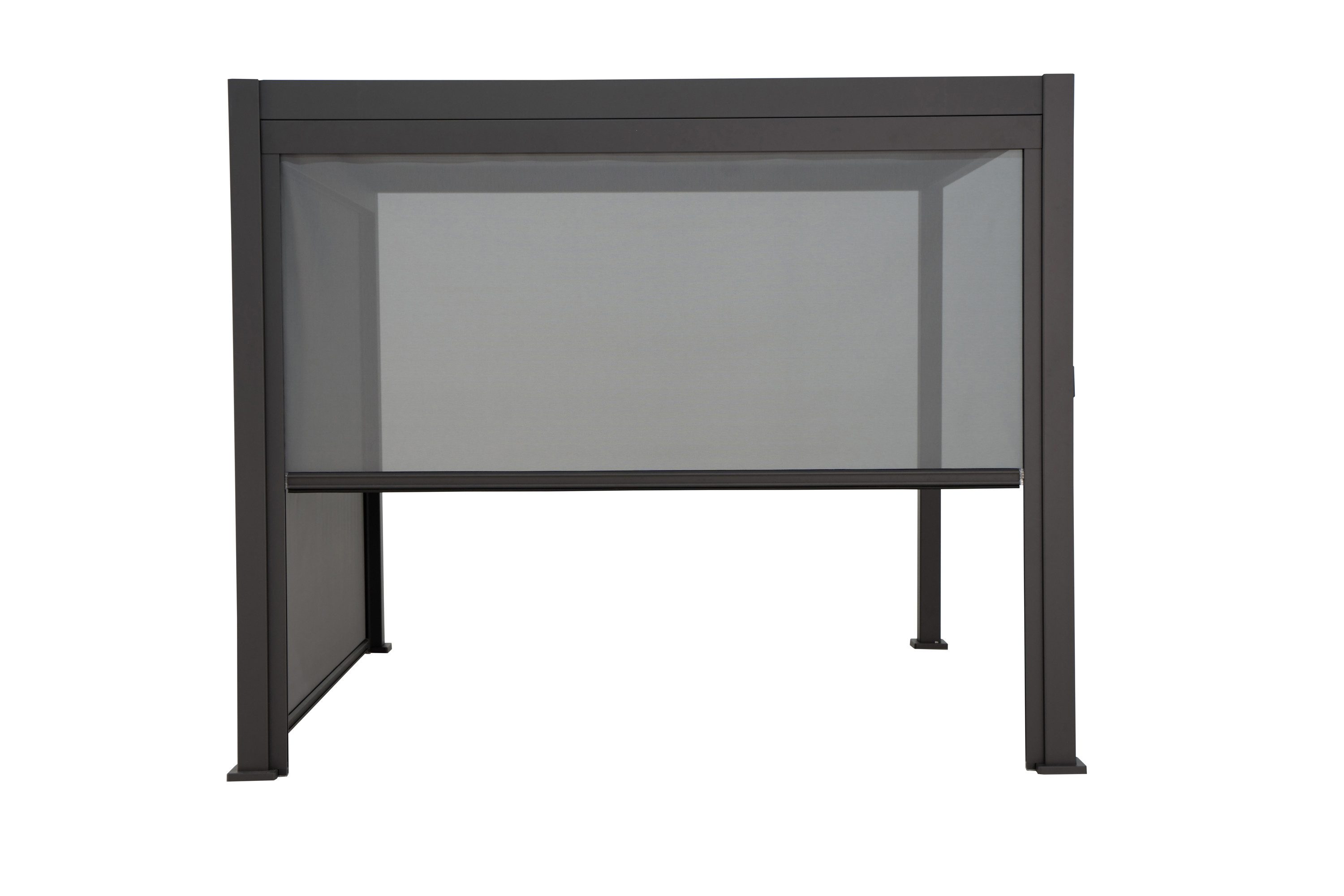 Leco Pergola Rollo zur Lamellenpergola DELUXE 4x3m, (1-tlg), Aluminiumprofile pulverbeschichtet und Kunststoffgewebe, anthrazit