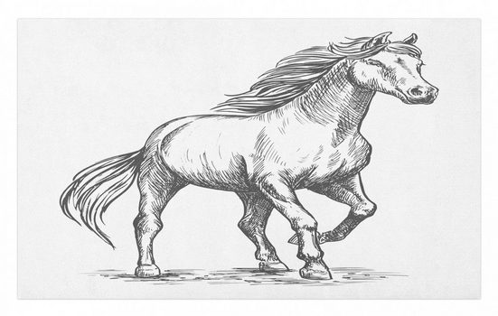 Outdoorteppich »Dekorative Polyester Bodenmatte mit rutschfesten Träger