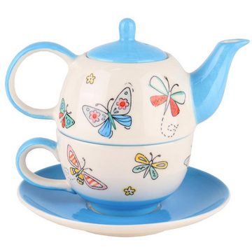Mila Teekanne Mila Keramik Tee-Set Tea for One Summer Beauty, 0,4 l, (Set)