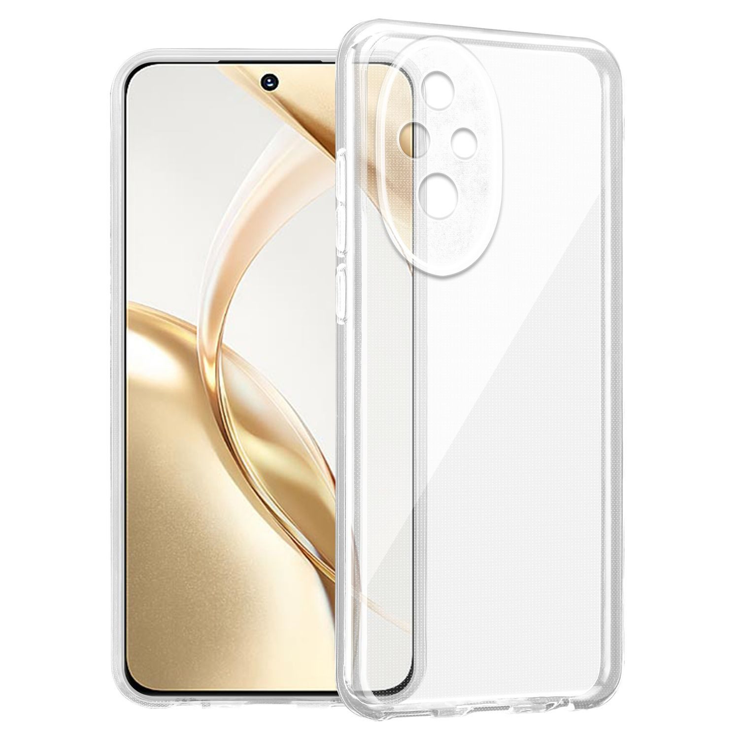 Cadorabo Handyhülle für Honor 200 Hülle Honor 200, Hülle TPU Silikon Handy Schutzhülle Slim Transparent Case Cover