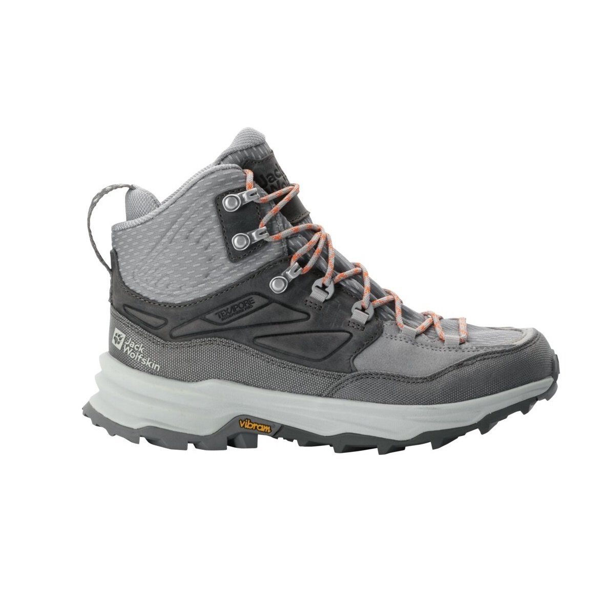 Jack Wolfskin Cyrox Texapore Mid (Leder/Textil, wasserdicht) grau Damen Wanderschuh – Bild 4 von 5