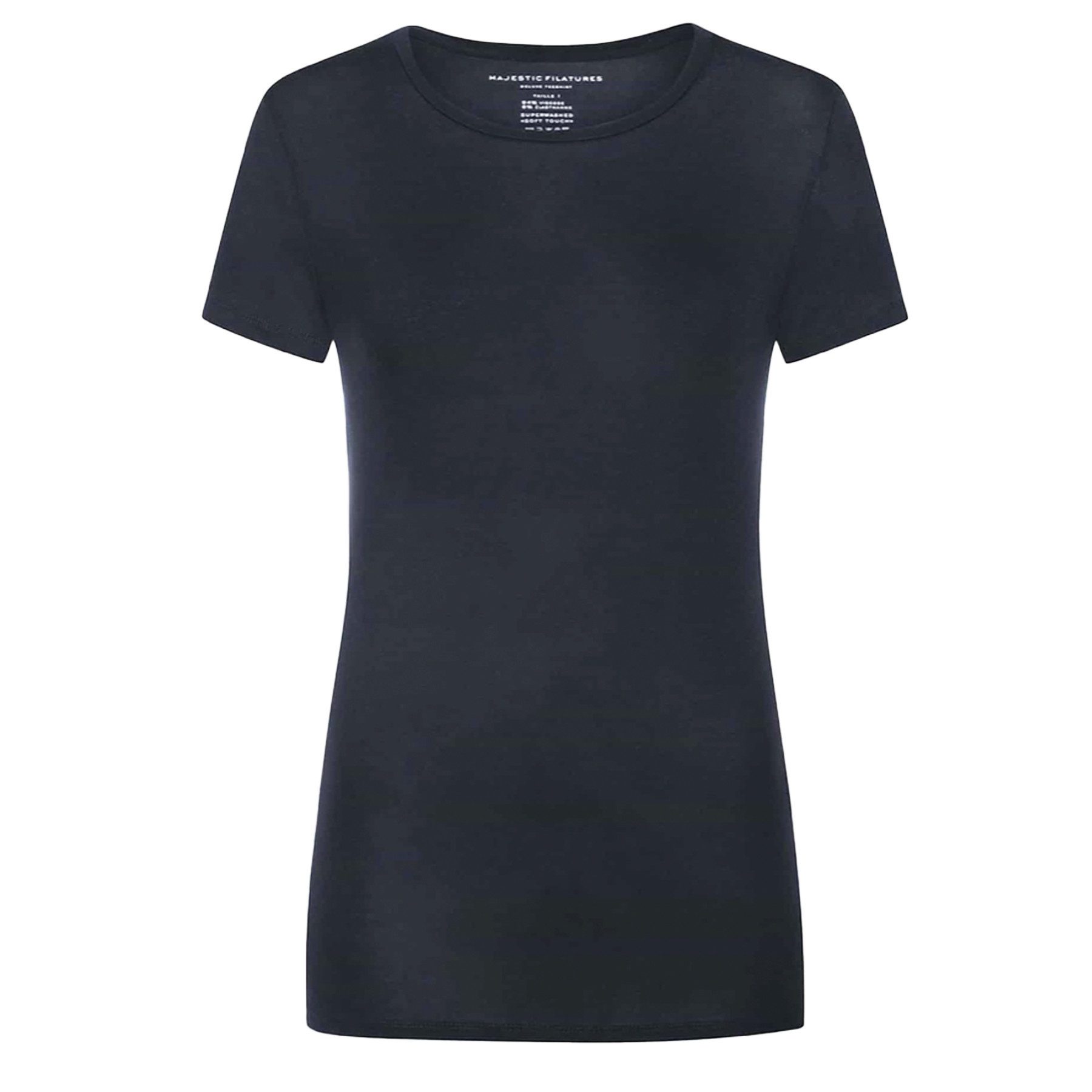 MAJESTIC FILATURES T-Shirt MAJESTIC FILATURES T-Shirt aus Viskose - Marine