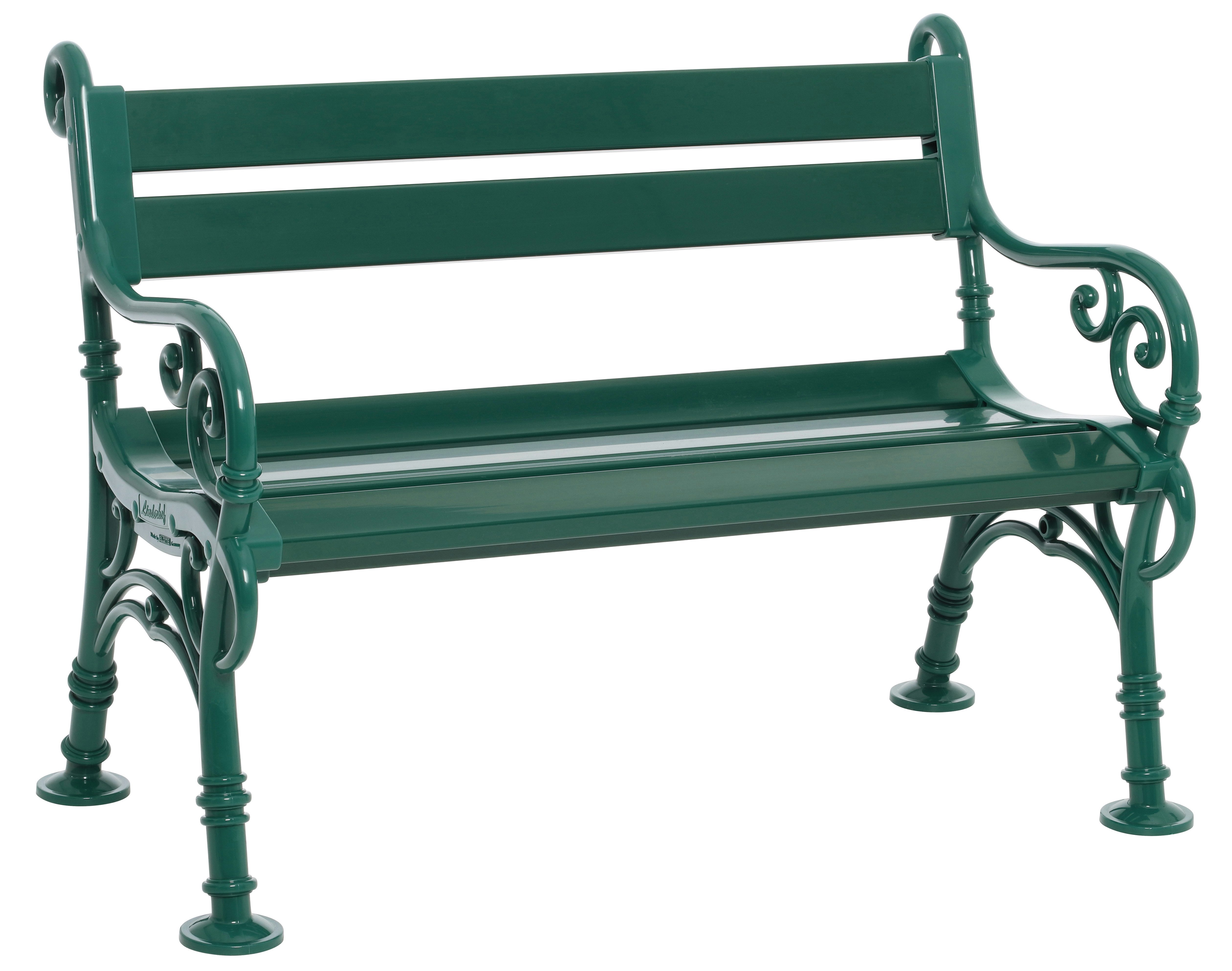 Blome Gartenbank Linderhof 2-sitzer, Breite 115cm, wetterfest, Farbe dunkelgrün