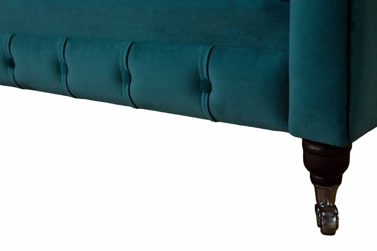 JVmoebel Couch Luxus Chesterfield Europe In Textil Sitzer, Couchen Polster 1 Made Design Sessel Sessel