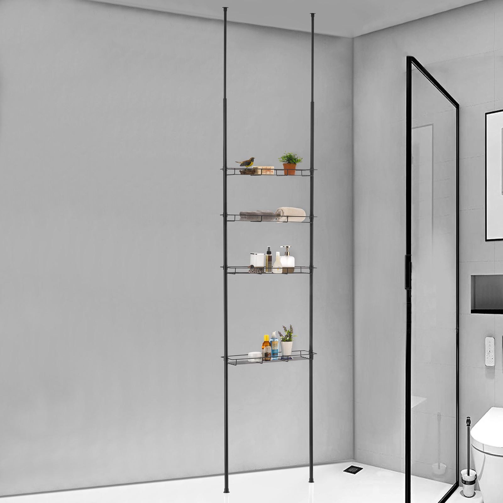 IDIMEX Standregal PAULA, Duschregal PAULA Teleskop Badregal Klemmregal günstig online kaufen