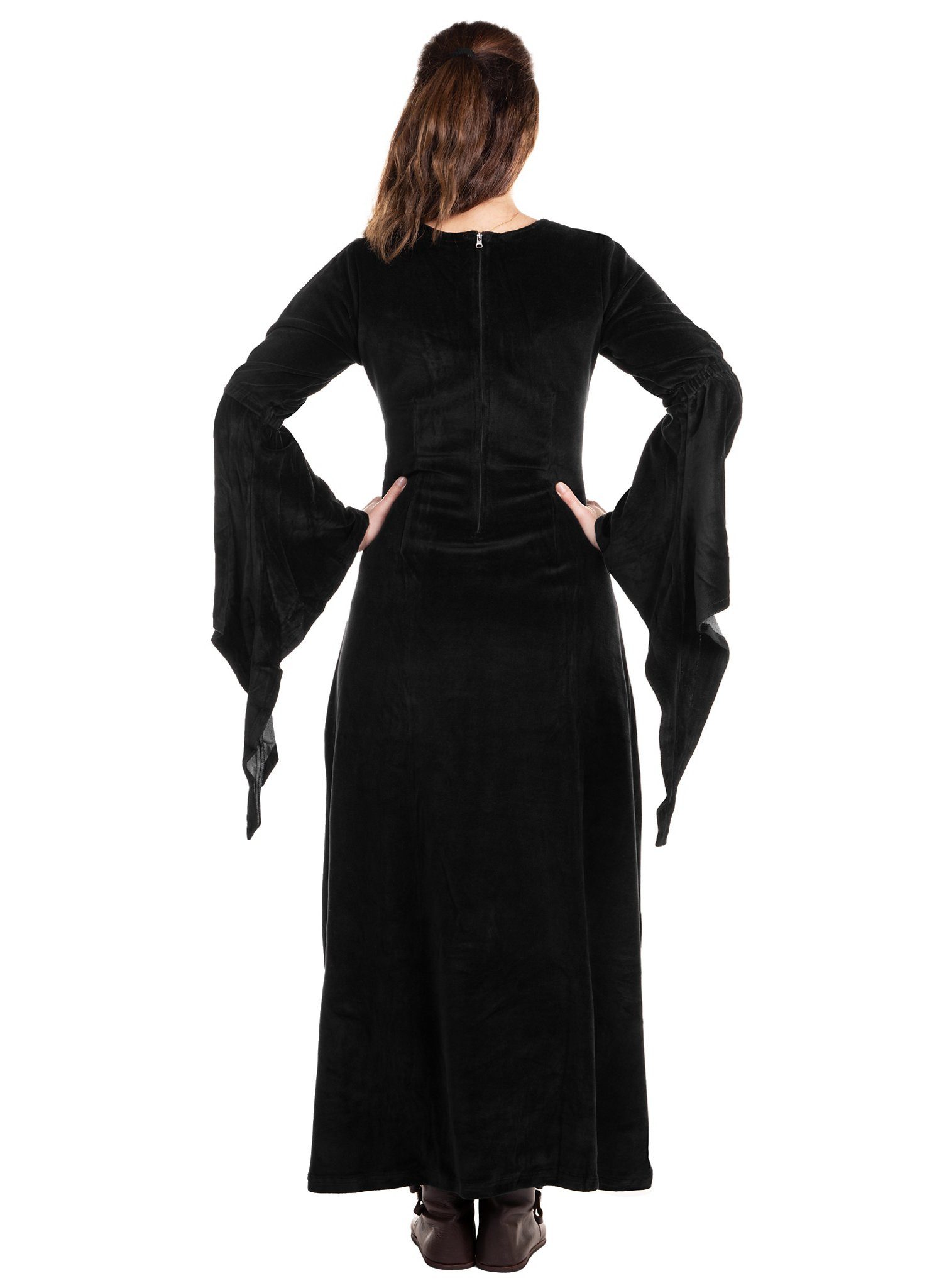 Metamorph Zauberer-Kostüm Schwarz-blaues Hexenkleid, Ob Zauberin oder magische Hexe - auf jeden Fall stilvoll!