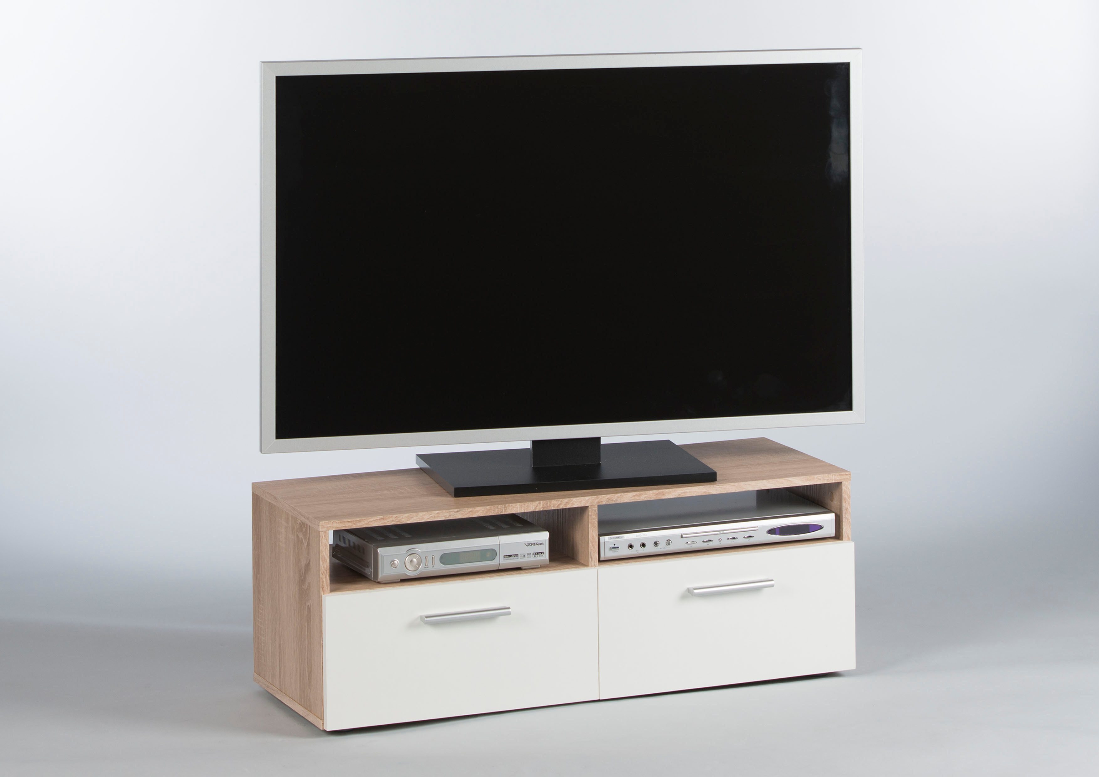 Stolkom TV-Schrank "Rana" 2 offenen Fächern und 2 Klappen, TV bis 42 zoll g günstig online kaufen