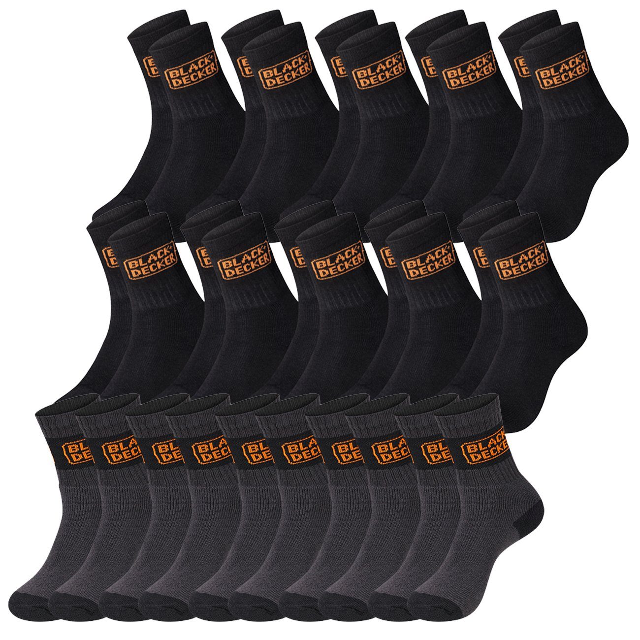 10 Paar Black/Black (BX/CHS/1/X5/TEKC) & 5 Paar Grey/Grey (BX/SF/CS/1TEKEX)