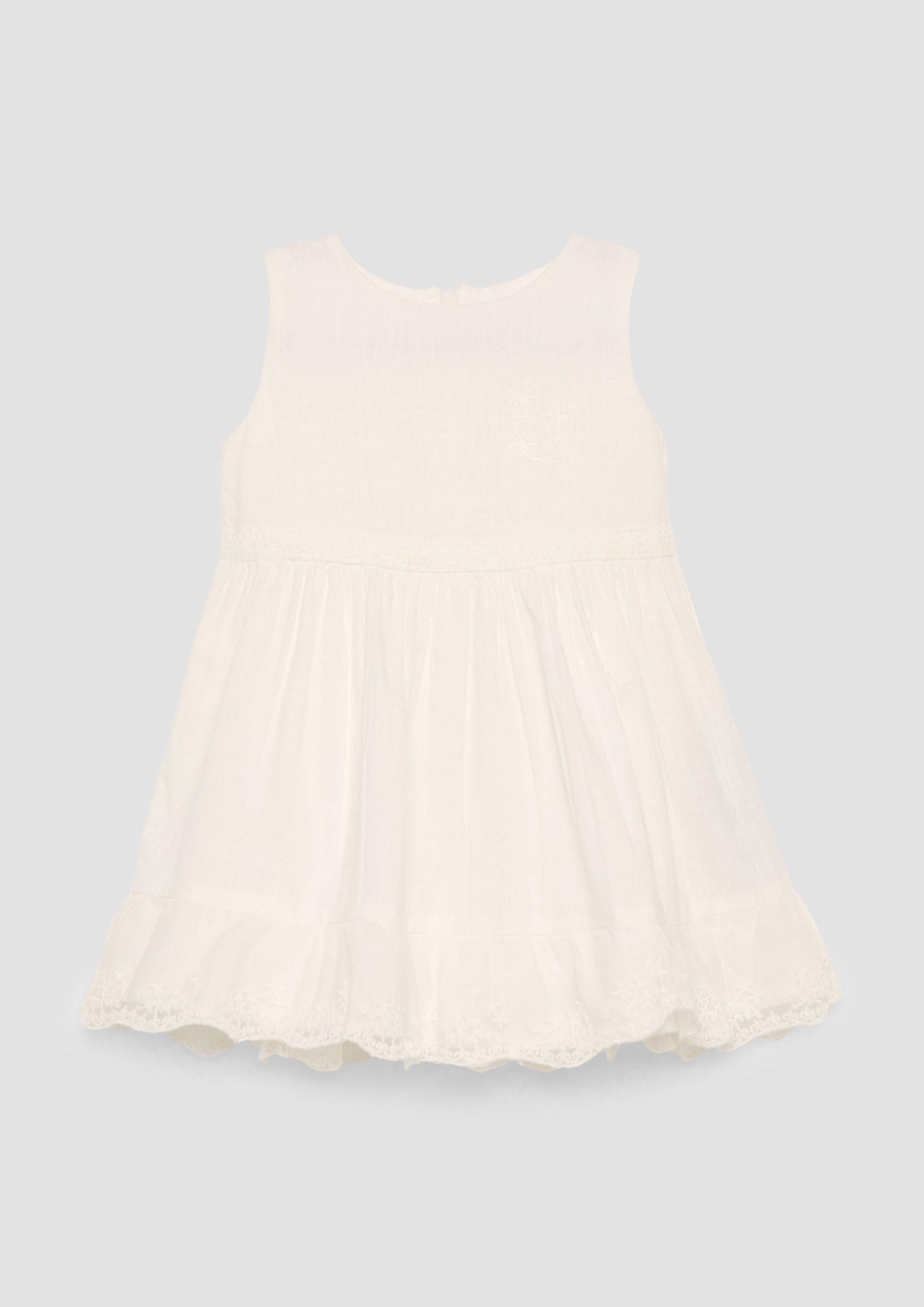 s.Oliver Jerseykleid Ausgestelltes Kleid mit Blumenstickerei Tape