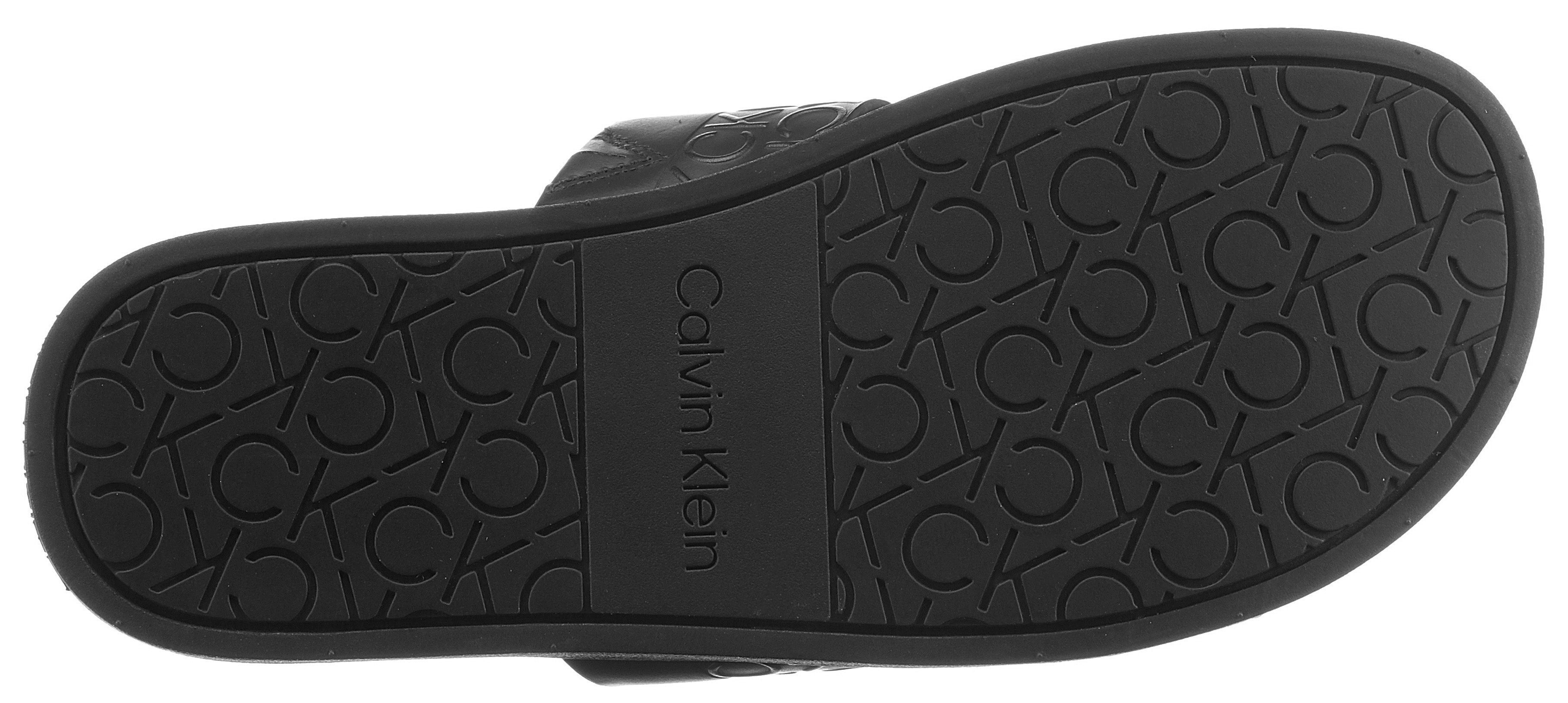Calvin Klein CAMERON W CK-Prägungen Pantolette mit *I 8L schwarz