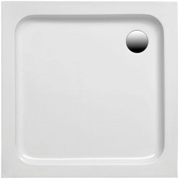 OTTOFOND Duschwanne, quadratisch, Sanitäracryl, Set, 80x80x6 cm, mit Wannenträger, Ablaufgarnitur und Fugendichtband