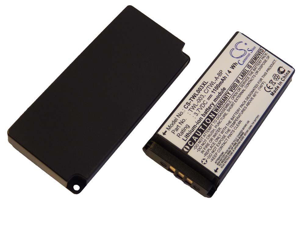 vhbw kompatibel mit Nintendo DSi, NDSi, NDSiL Akku Li-Ion 1100 mAh (3,7 V)
