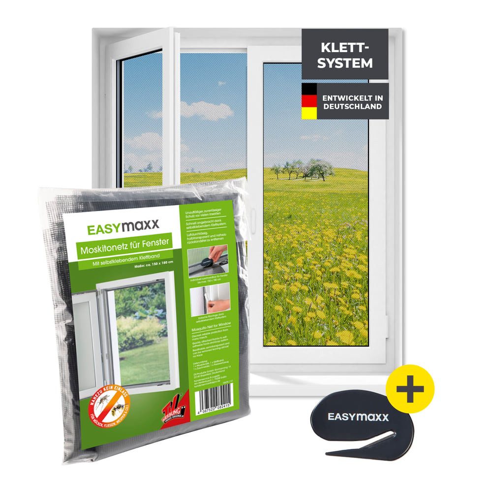 EASYmaxx Insektenschutz-Fensterrahmen Fliegengitter Fenster, Moskitonetz Mo günstig online kaufen