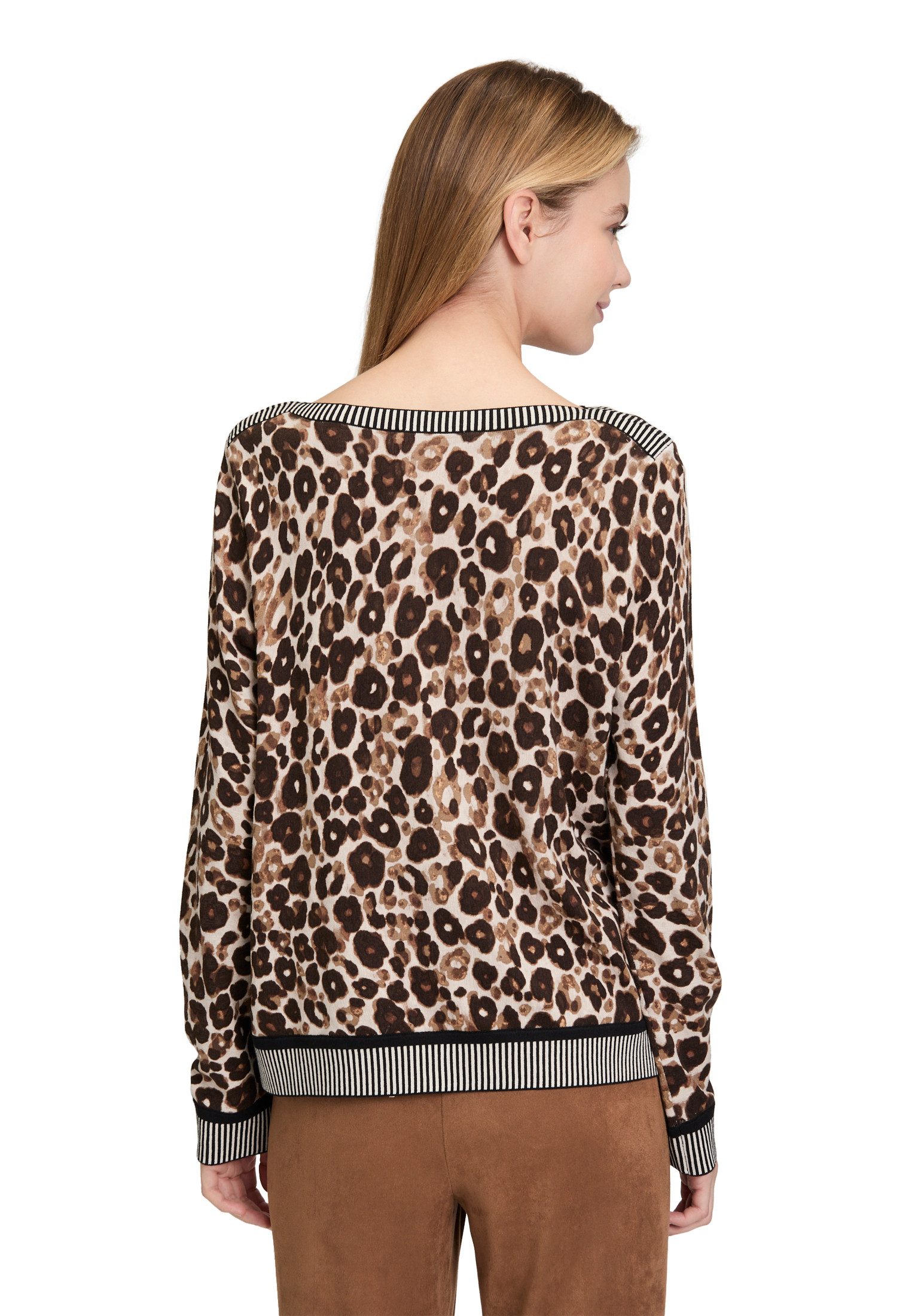 Betty Barclay Strickpullover Damen mit Animalprint (1-tlg)