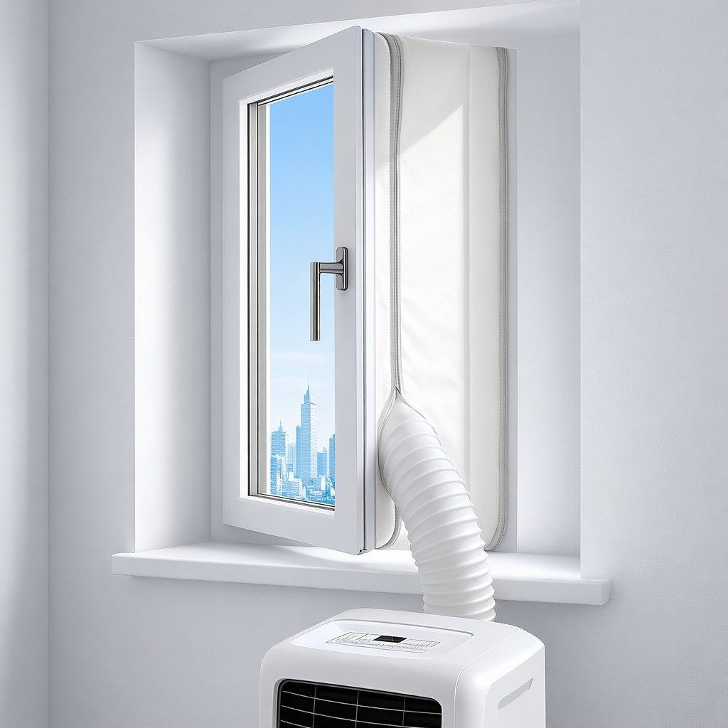 Fenster-Set Erweiterung Fensterabdichtung für Mobile Klimageräte, Klimaanlage