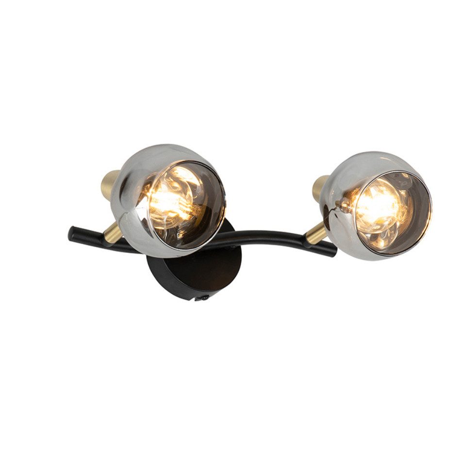 Qazqa Deckenleuchte Vidro, ohne Leuchtmittel, E14, Gold/Messing, Art Deco, günstig online kaufen