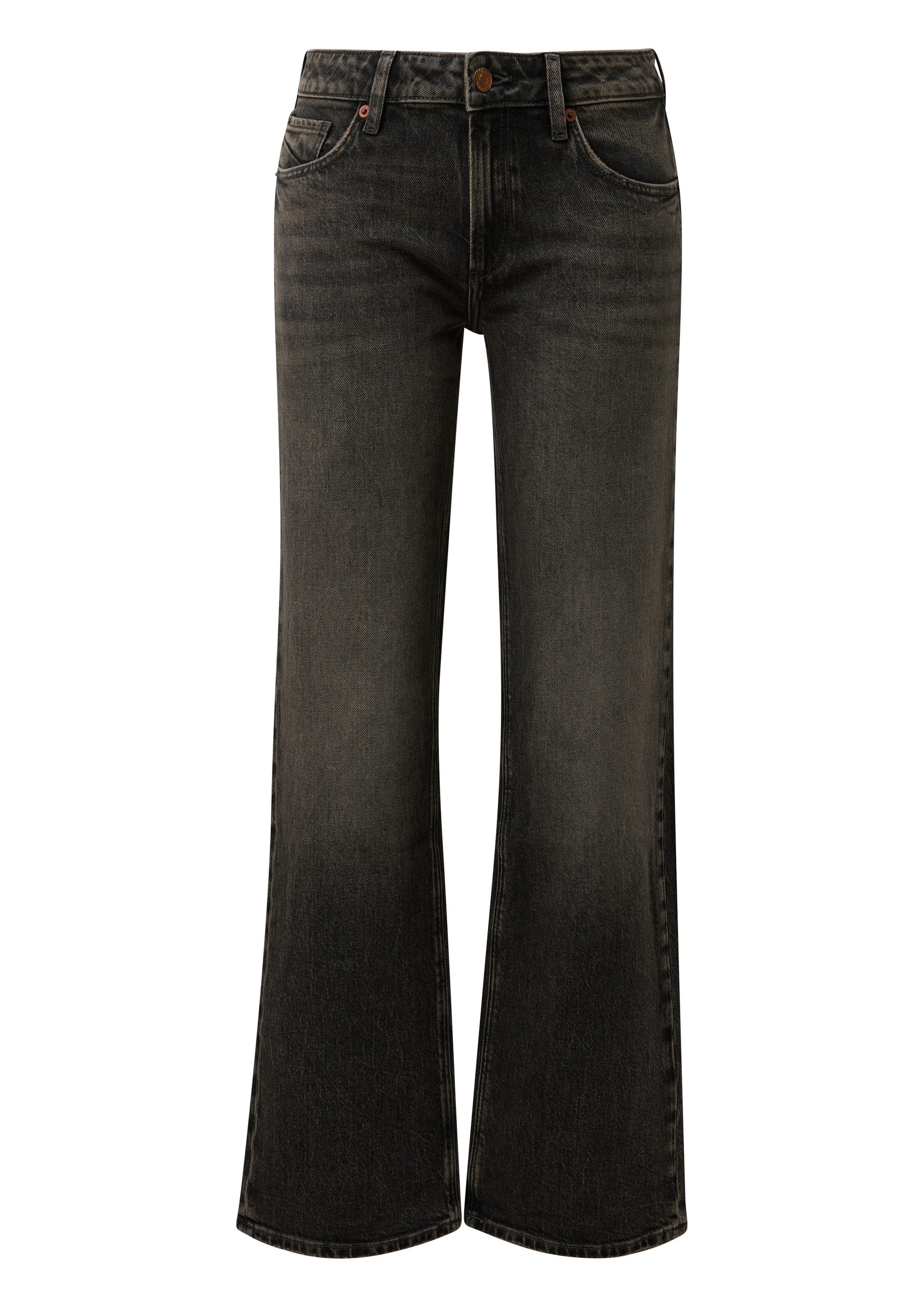 QS Weite Jeans Jeans-Hose CATIE Jeans Catie/Mid Rise/Wide Leg günstig online kaufen