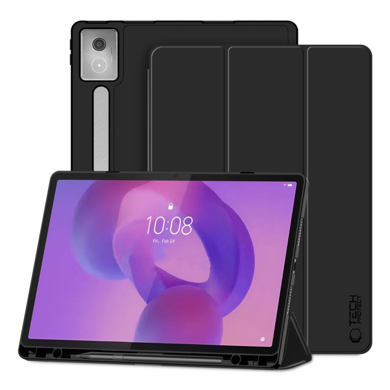 TECH PROTECT Tablet-Hülle für Lenovo Idea Tab Pro / Pro MT 12.7, Mit integriertem Stiftfach und klappbarer Frontabdeckung