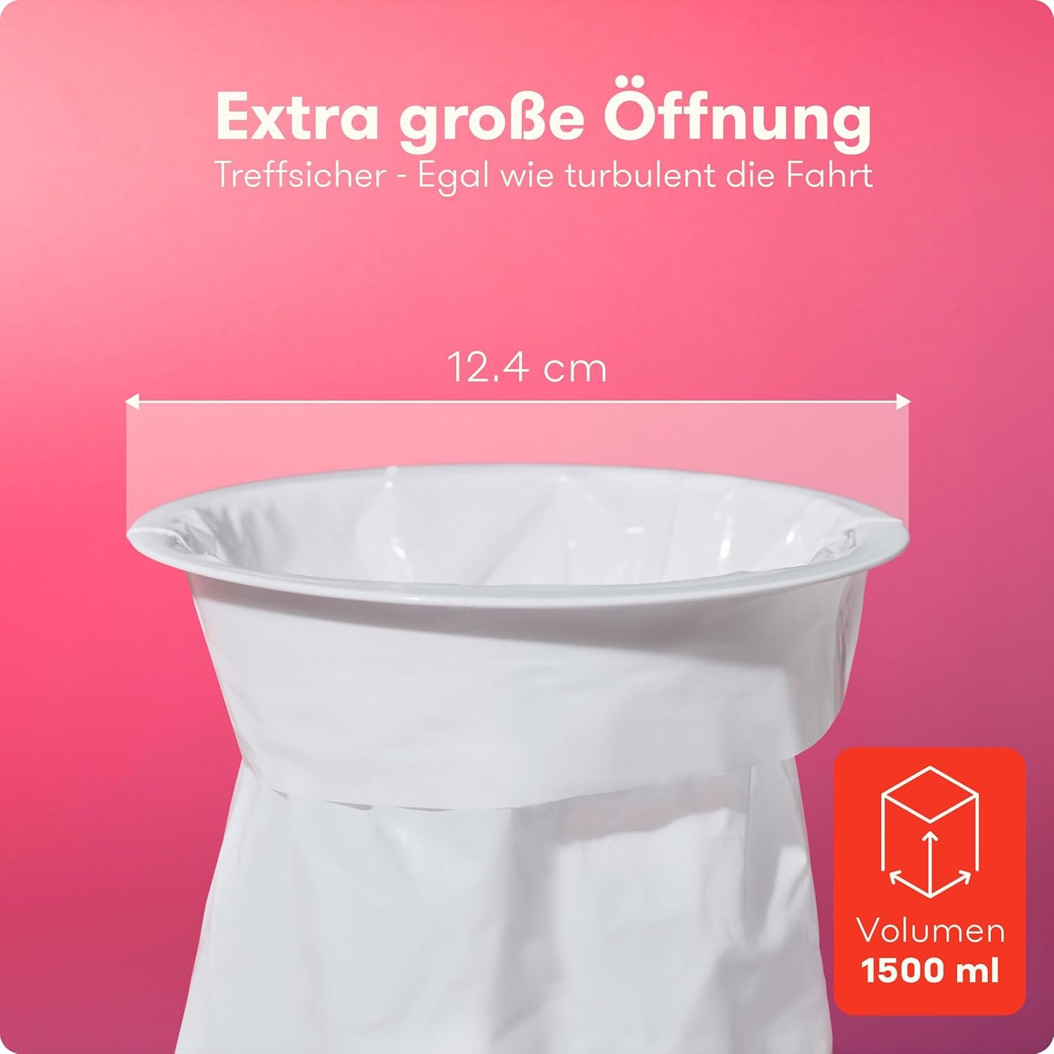 Purahelp Spucktuch Spuckbeutel 1500 ml (25 Stück) - Kotzbeutel mit Ring, (P günstig online kaufen
