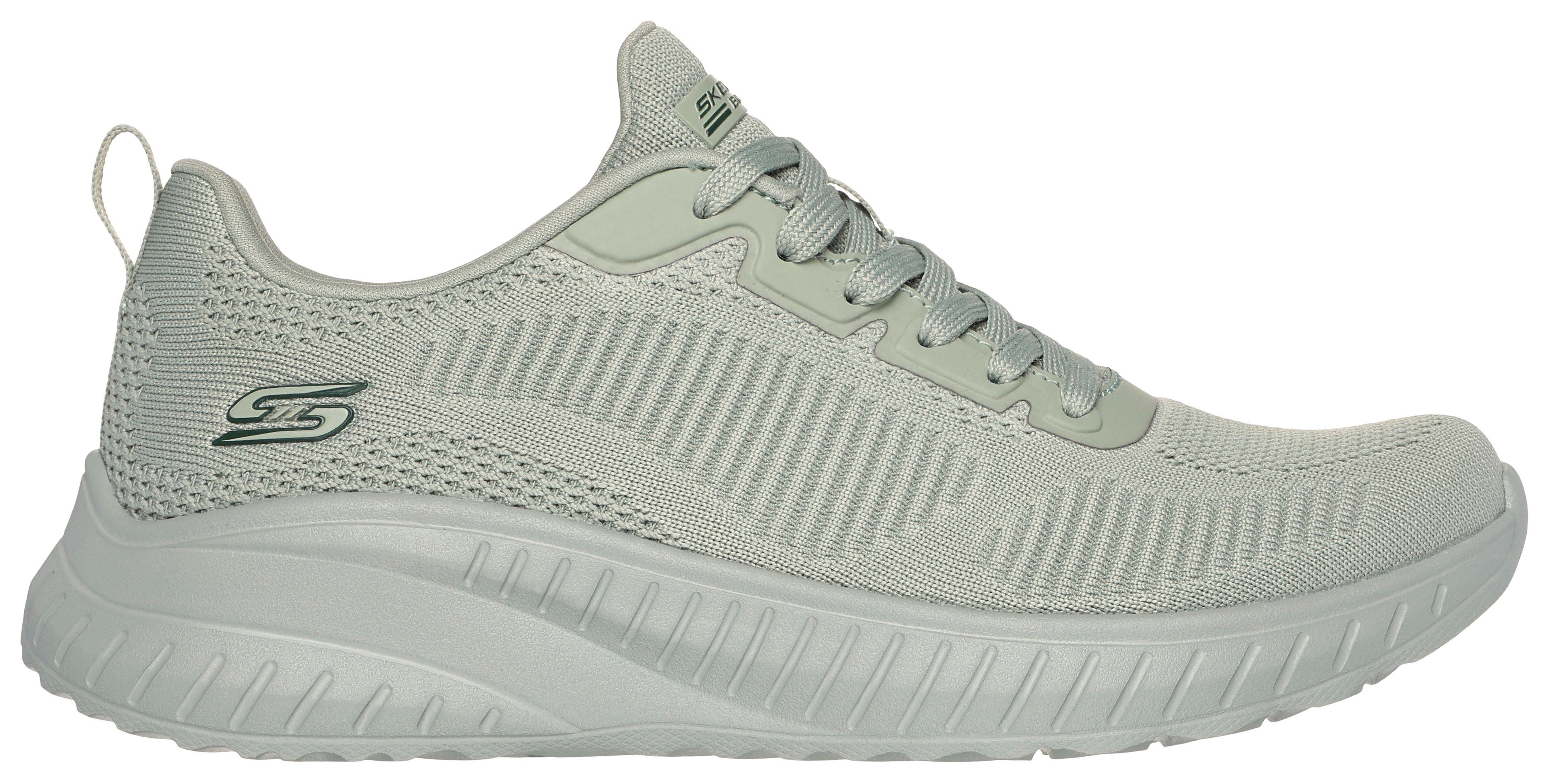 Skechers BOBS SQUAD CHAOS FACE OFF Sneaker Freizeitschuh, Halbschuh, Schnürschuh mit Komfort-Innensohle
