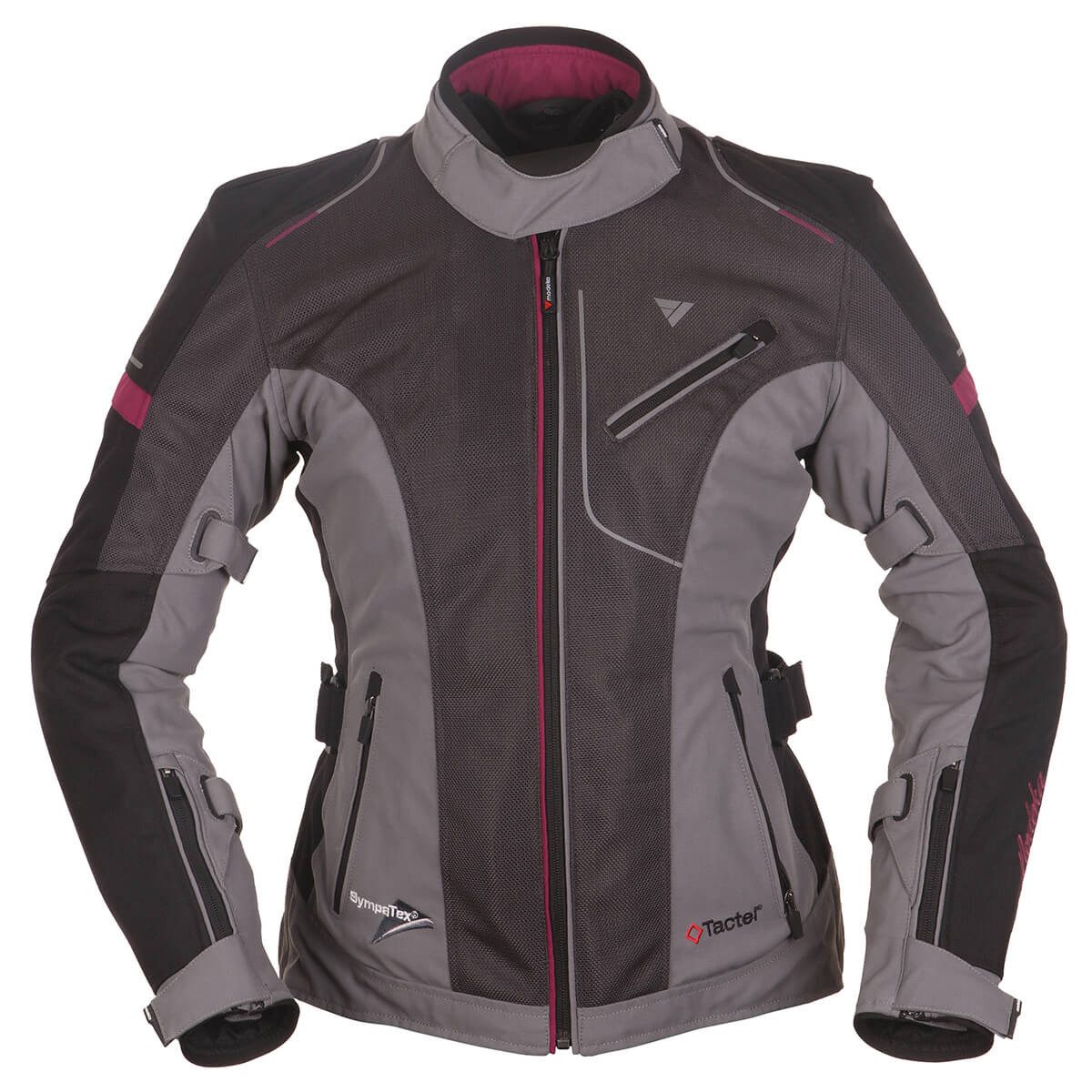 Modeka Motorradjacke Jacke Belastar Lady grau Protektoren