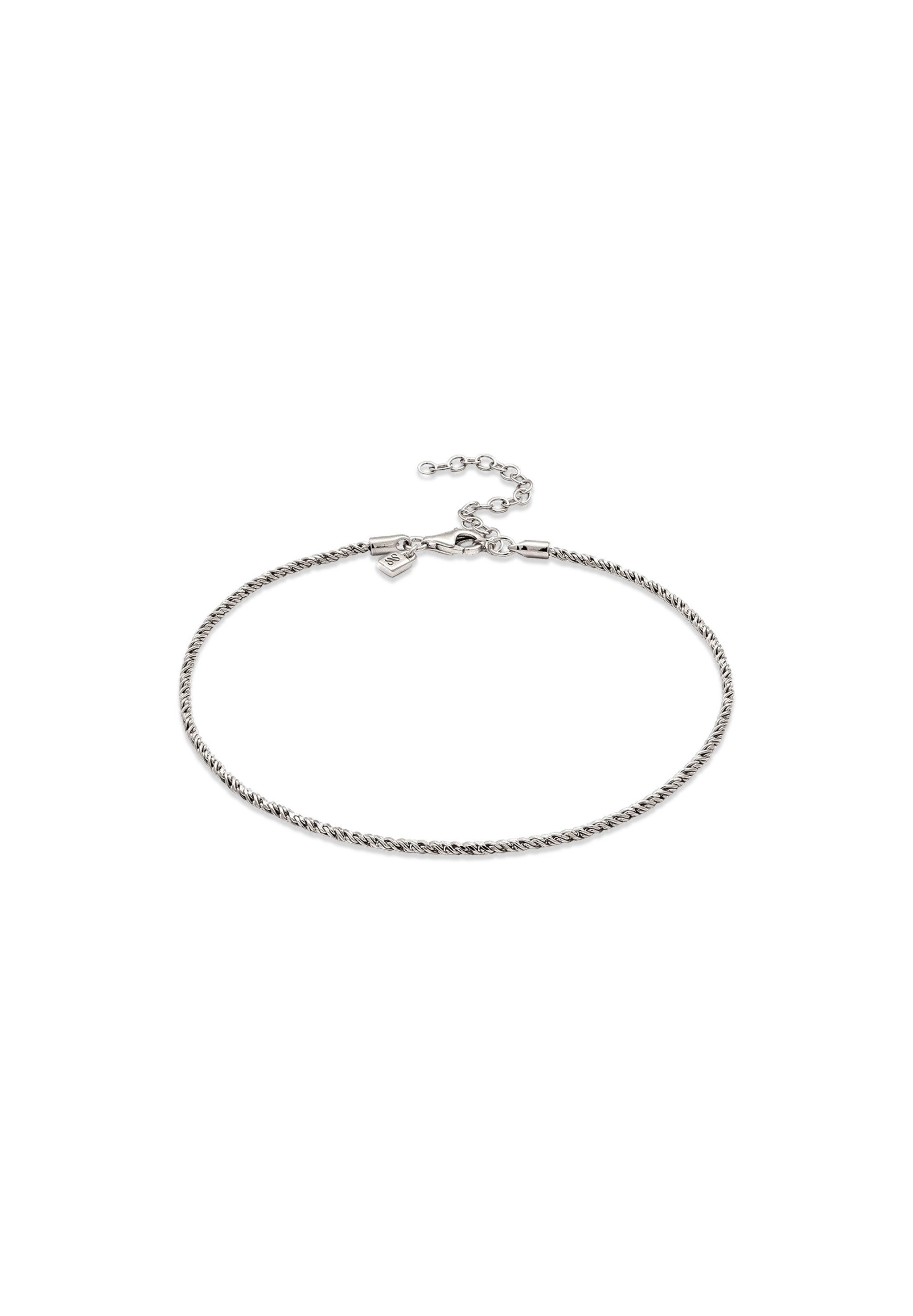 Stilnest Fußkette Spiral Chain 925 Sterling Silber